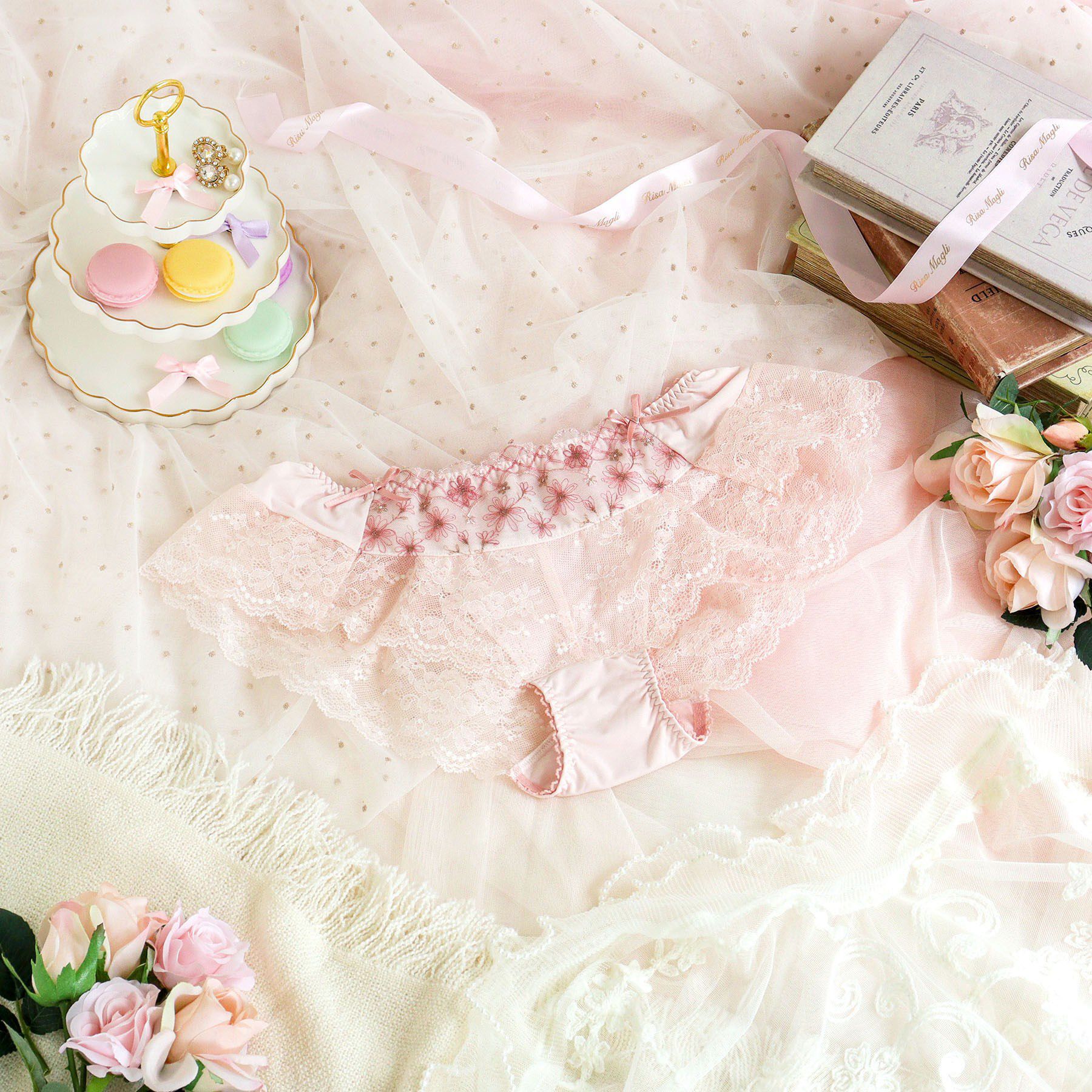 Risa Magli「コニー フレアショーツ」|インナー|ピンク(071)