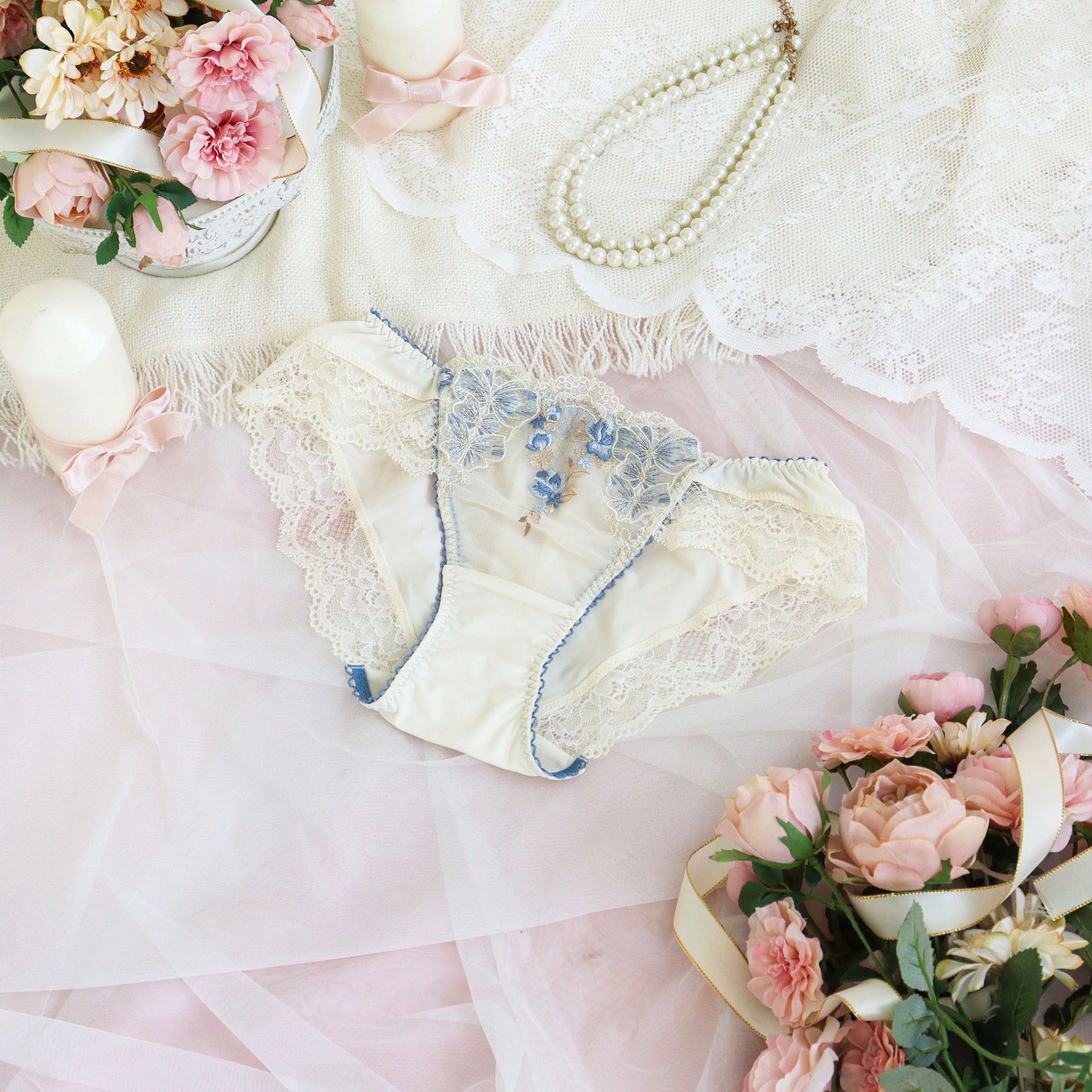 Risa Magli「リピネ ノーマルショーツ」|インナー|ブルー(092)