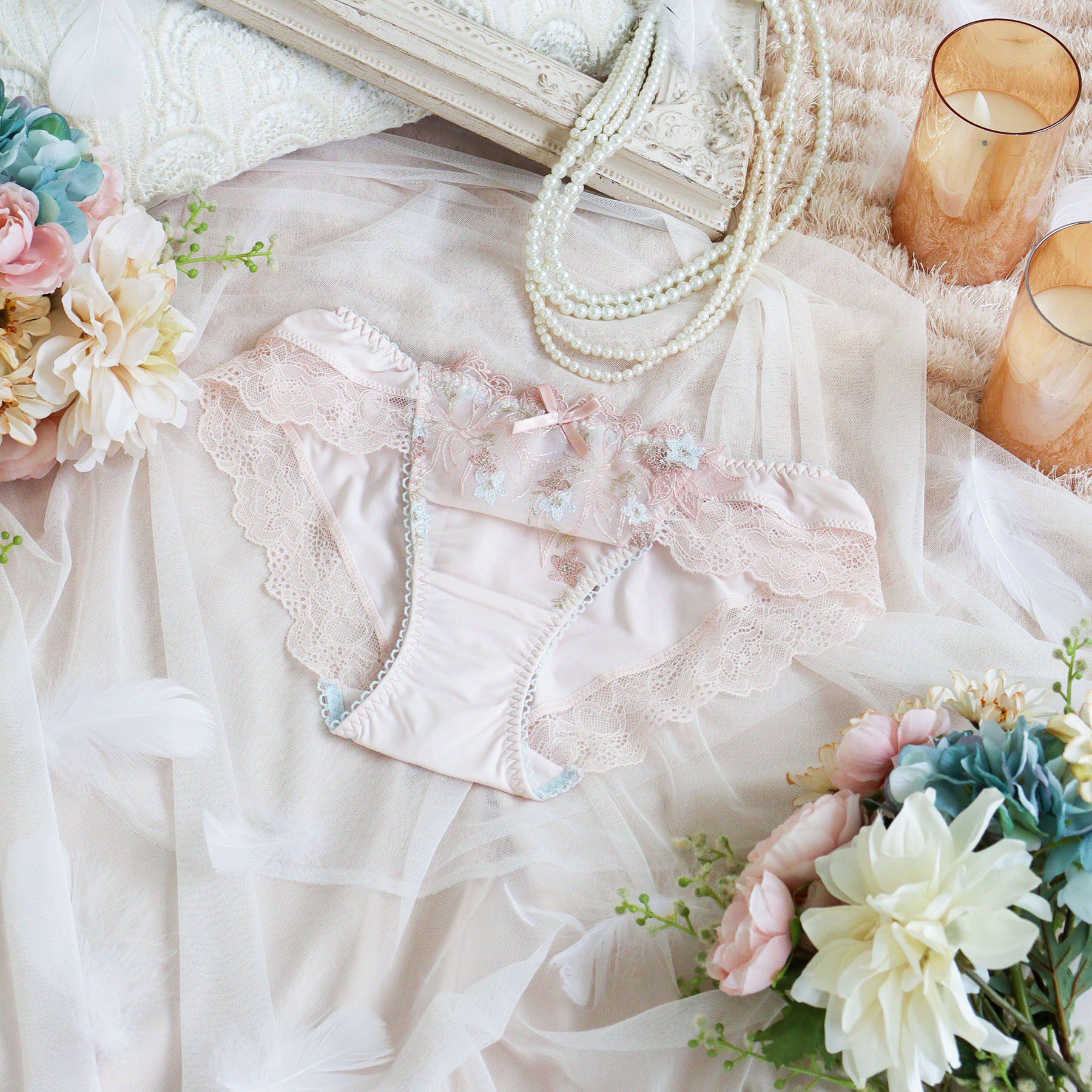 Risa Magli「セレスティナ ノーマルショーツ」|インナー|ピンク(071)