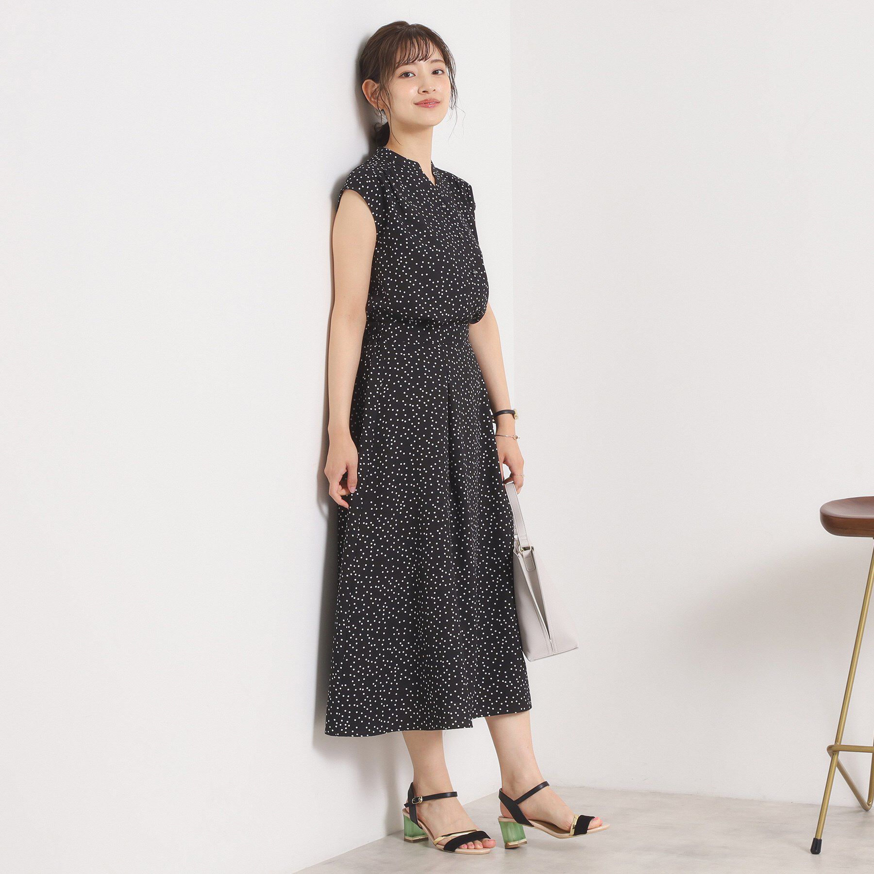 ITS&rsquo;DEMO「【UVカット／速乾／冷感／洗濯機OK／洗濯後しわになりにくい】麻調ストレッチタックスカート＜ラク服シ」|スカート|