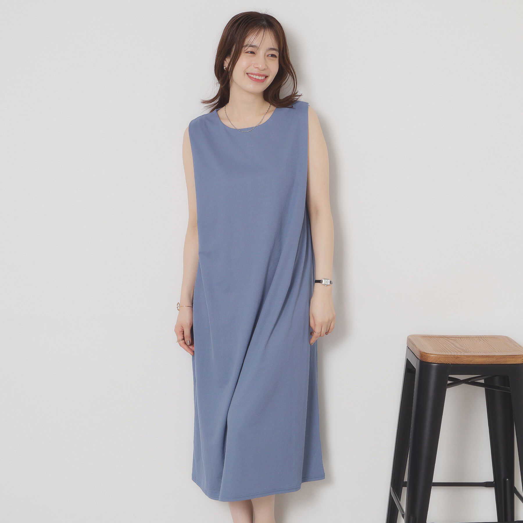 ITS&rsquo;DEMO「【接触冷感／洗濯機OK】カノコカットタックワンピース」|ワンピース|