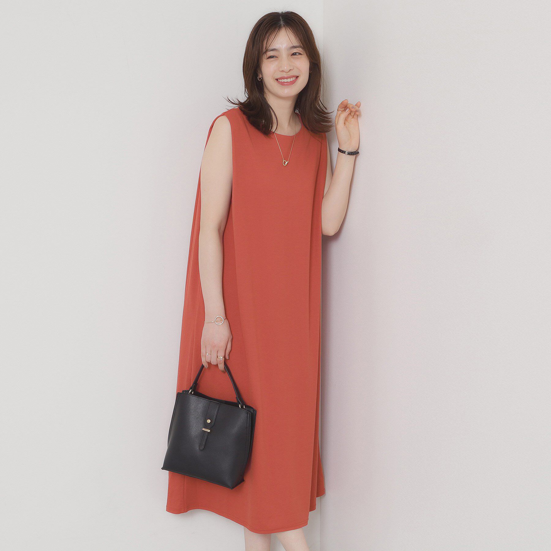 ITS&rsquo;DEMO「【接触冷感／洗濯機OK】カノコカットタックワンピース」|ワンピース|