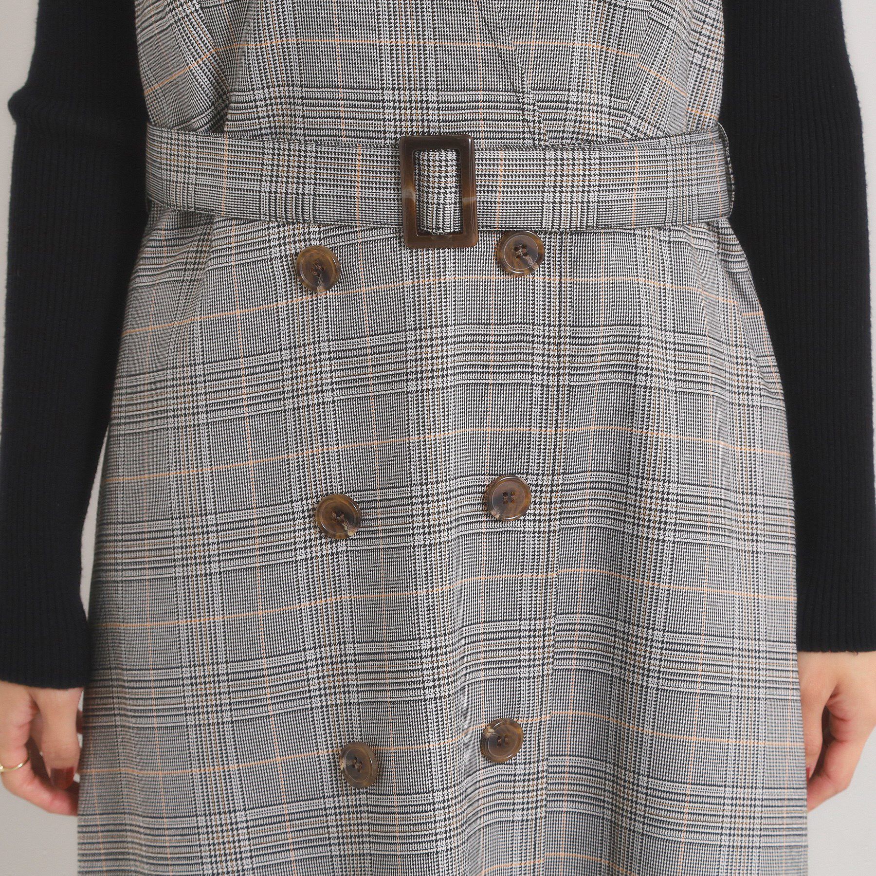 ITS&rsquo;DEMO「【手洗い可】チェック柄ジャンスカ」|ワンピース|