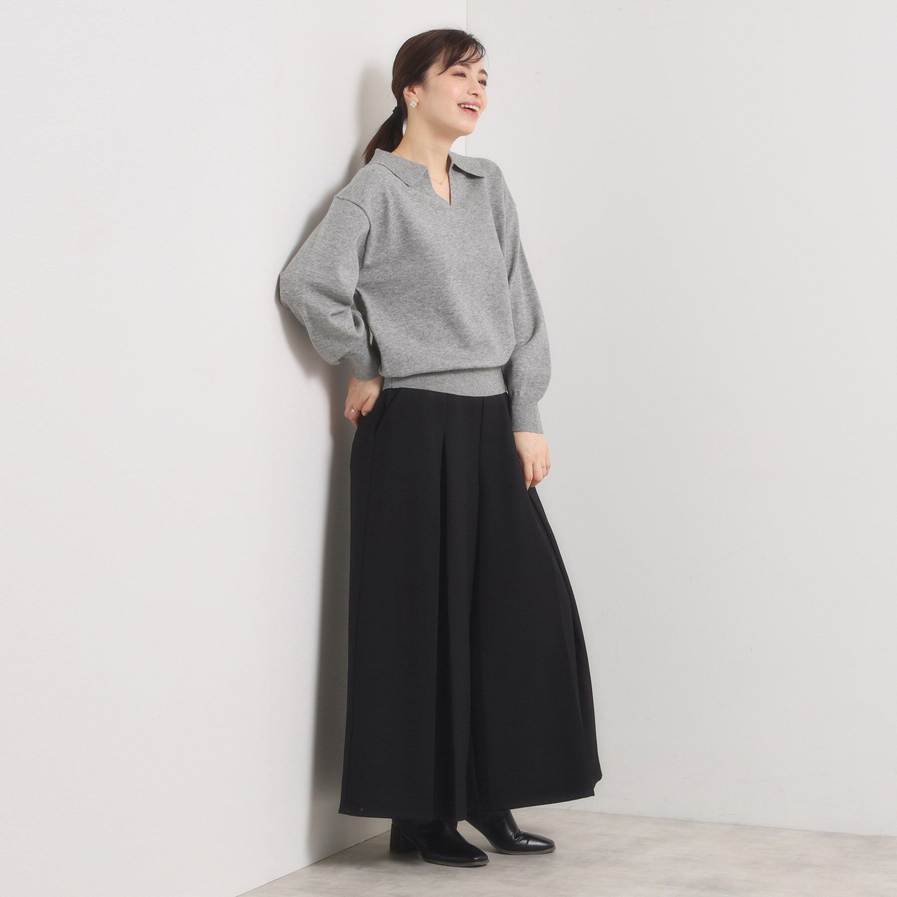 ITS&rsquo;DEMO「【手洗い可】襟付きニット」|ニット・セーター|