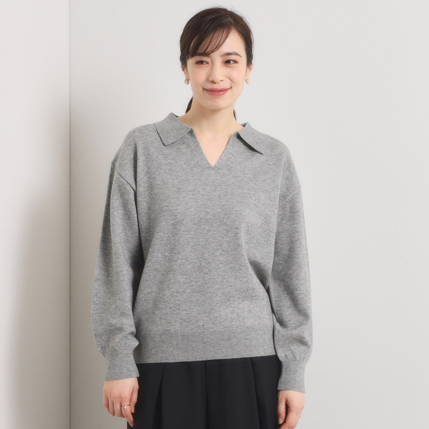 ITS&rsquo;DEMO「【手洗い可】襟付きニット」|ニット・セーター|