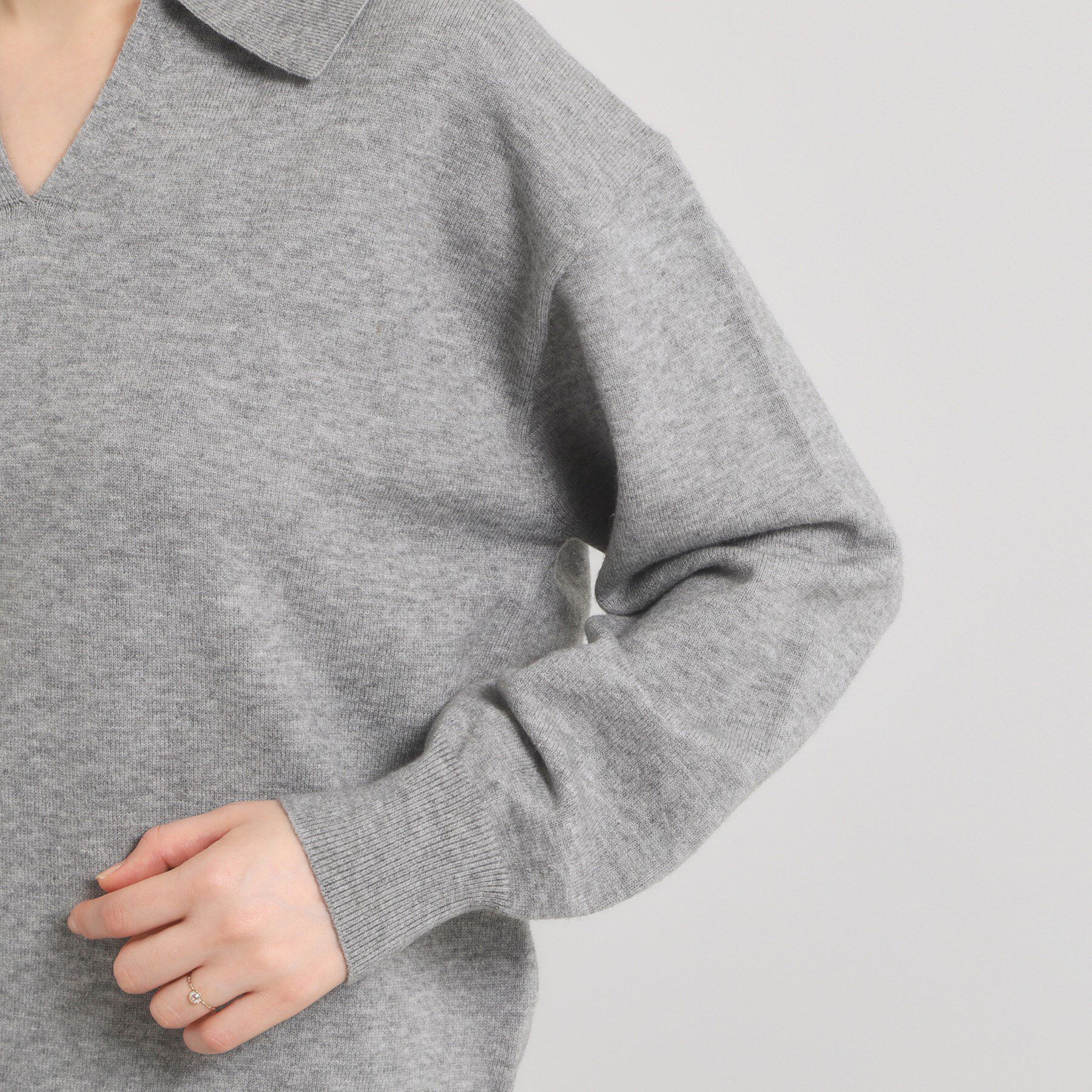 ITS&rsquo;DEMO「【手洗い可】襟付きニット」|ニット・セーター|