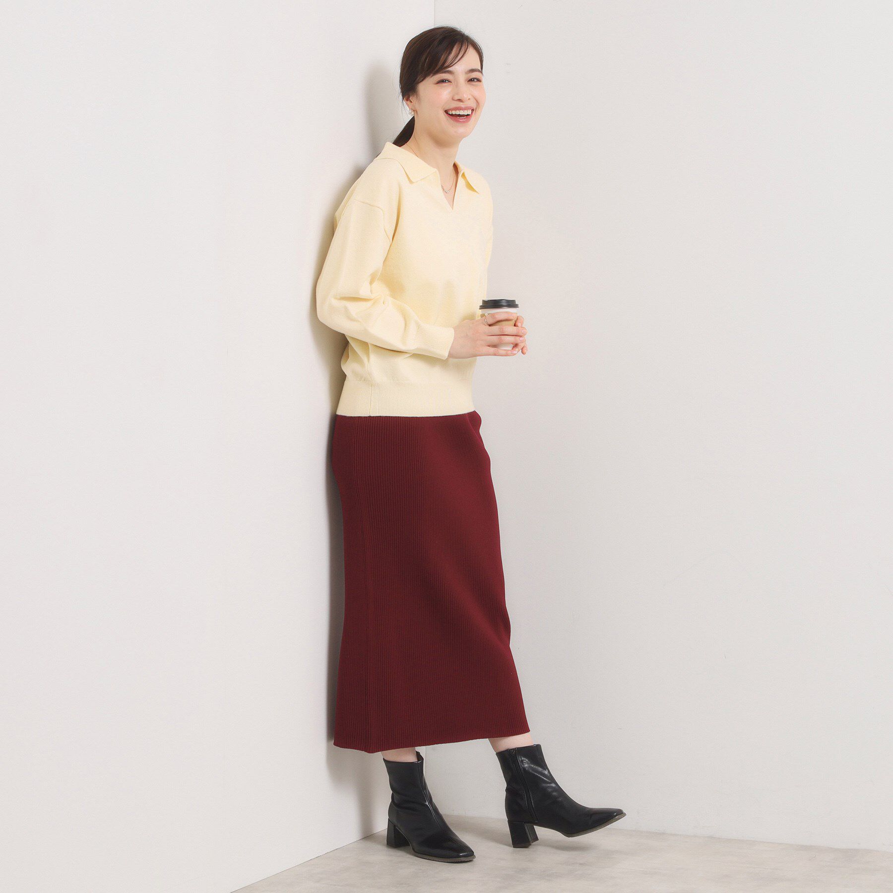 ITS&rsquo;DEMO「【手洗い可】襟付きニット」|ニット・セーター|