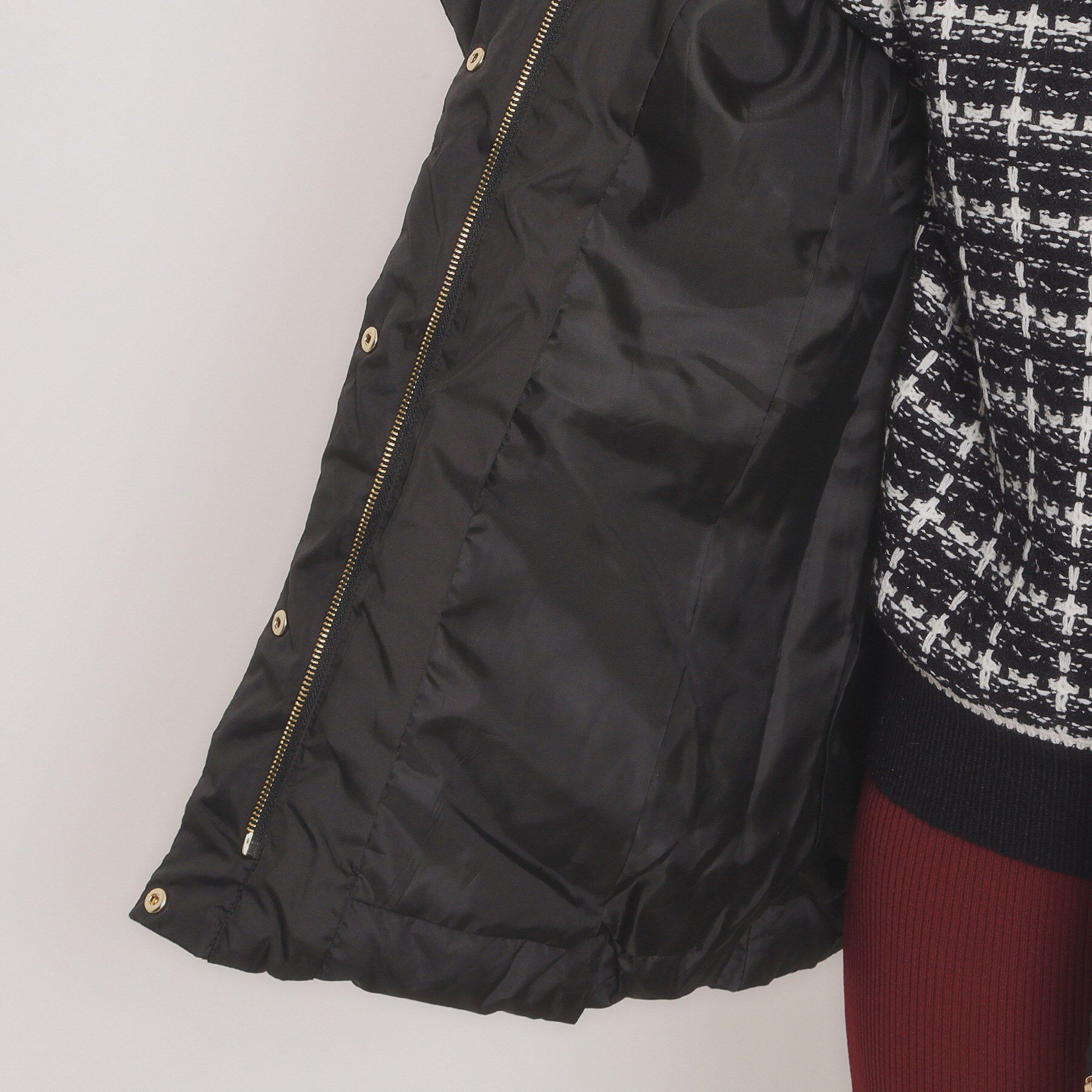 ITS&rsquo;DEMO「【撥水加工】ショールカラー中綿ミディ丈コート」|ダウン|