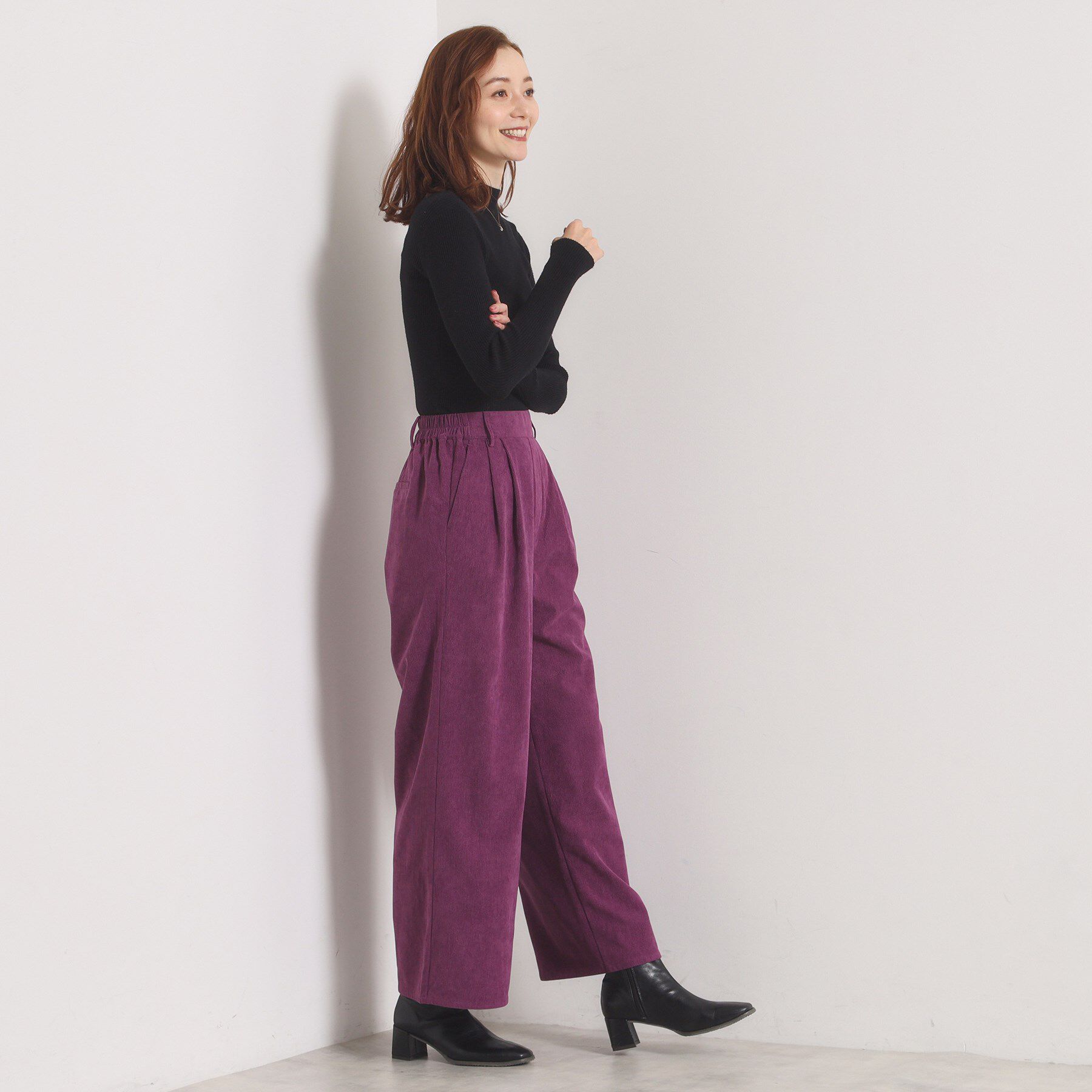 ITS&rsquo;DEMO「【洗濯機OK／ウエストゴム】コーデュロイワイドパンツ」|その他|