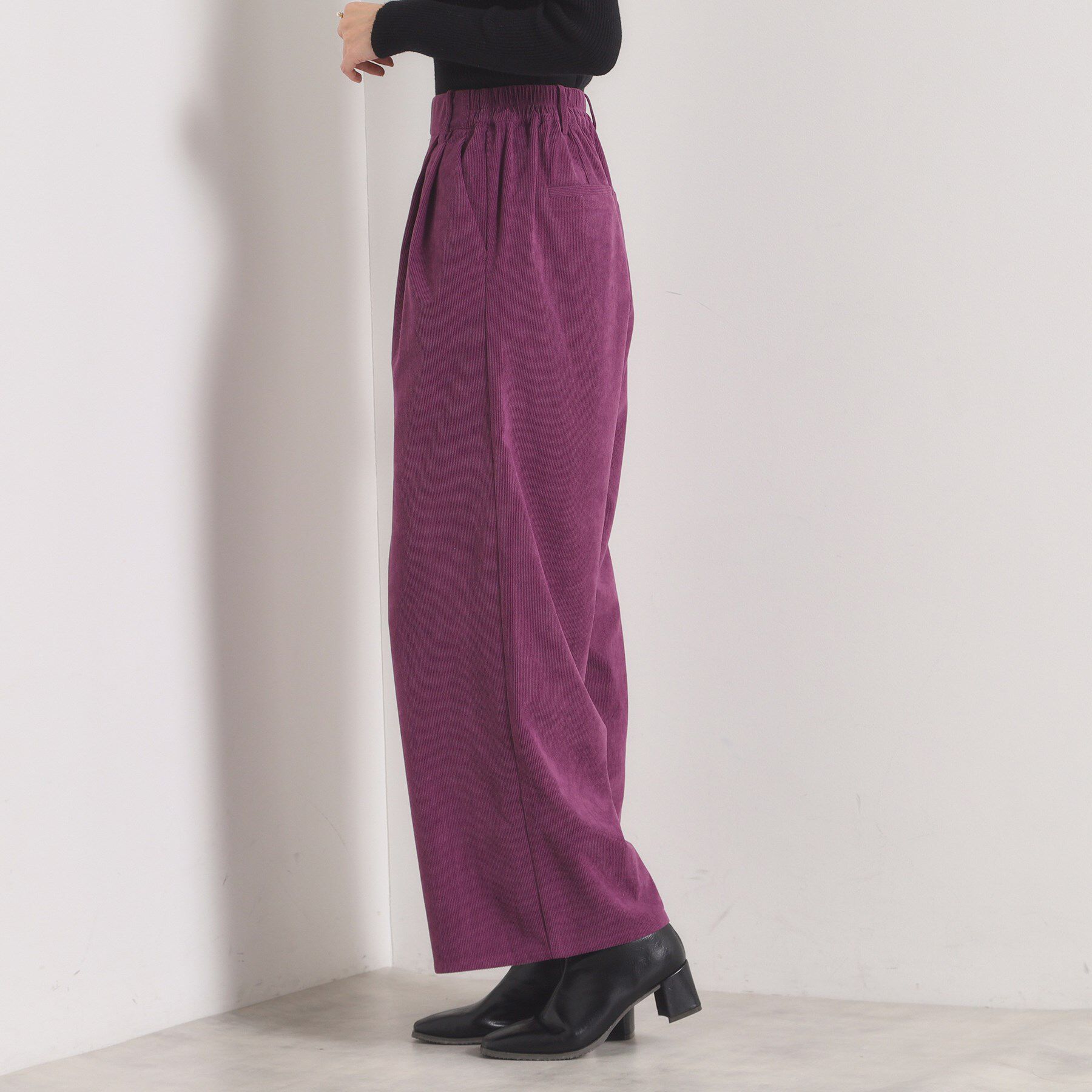 ITS&rsquo;DEMO「【洗濯機OK／ウエストゴム】コーデュロイワイドパンツ」|その他|