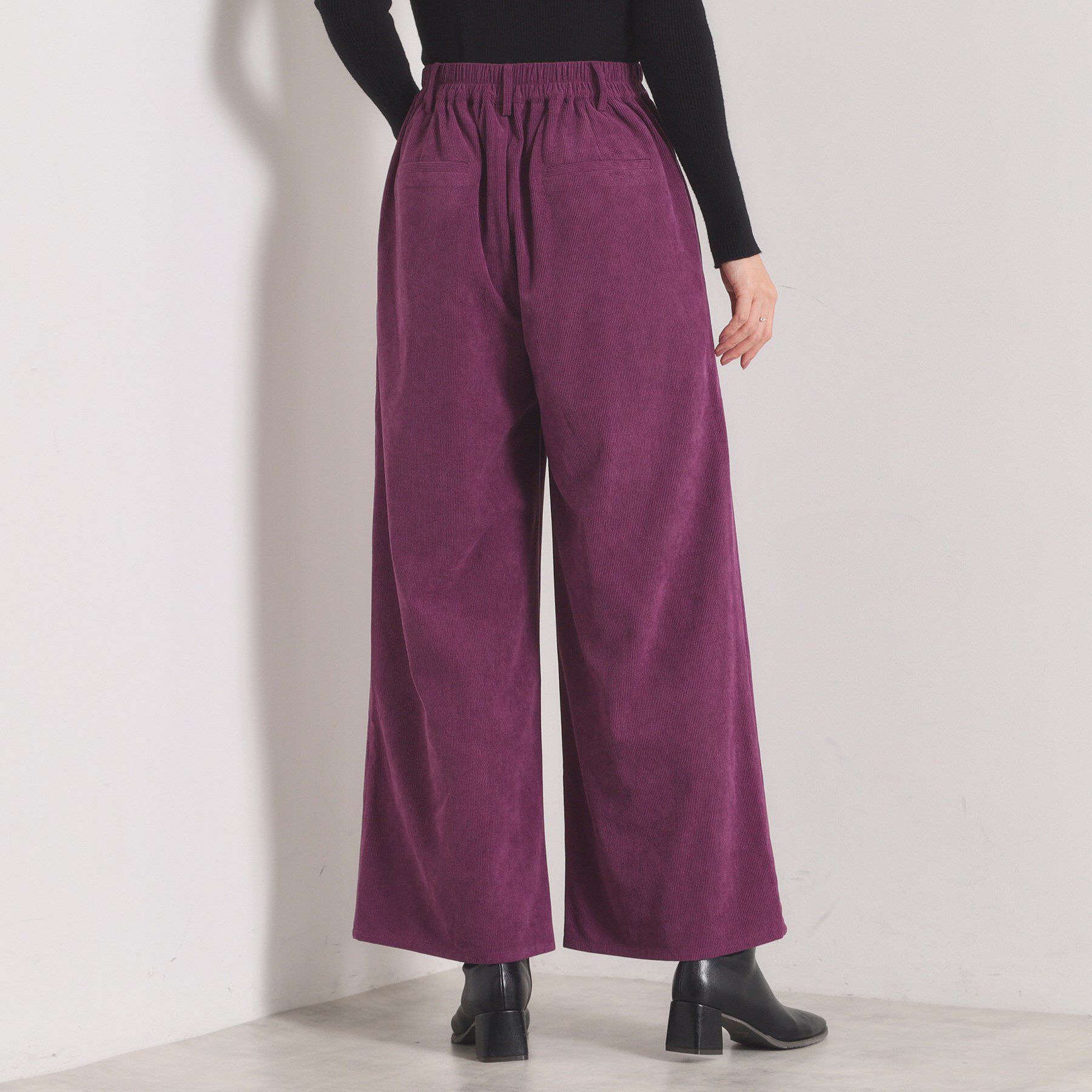 ITS&rsquo;DEMO「【洗濯機OK／ウエストゴム】コーデュロイワイドパンツ」|その他|