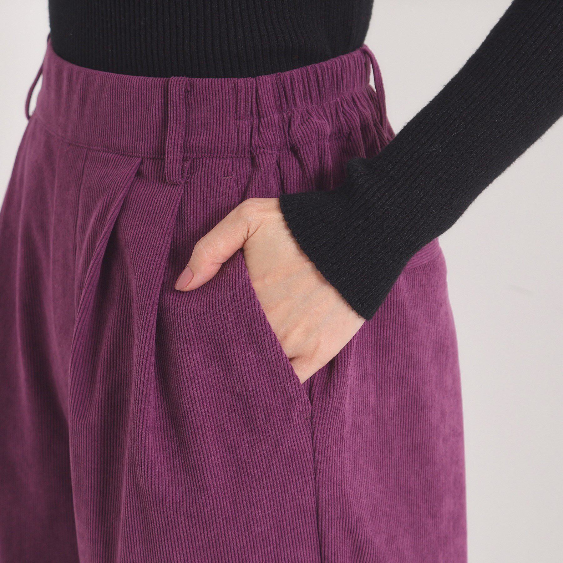 ITS&rsquo;DEMO「【洗濯機OK／ウエストゴム】コーデュロイワイドパンツ」|その他|