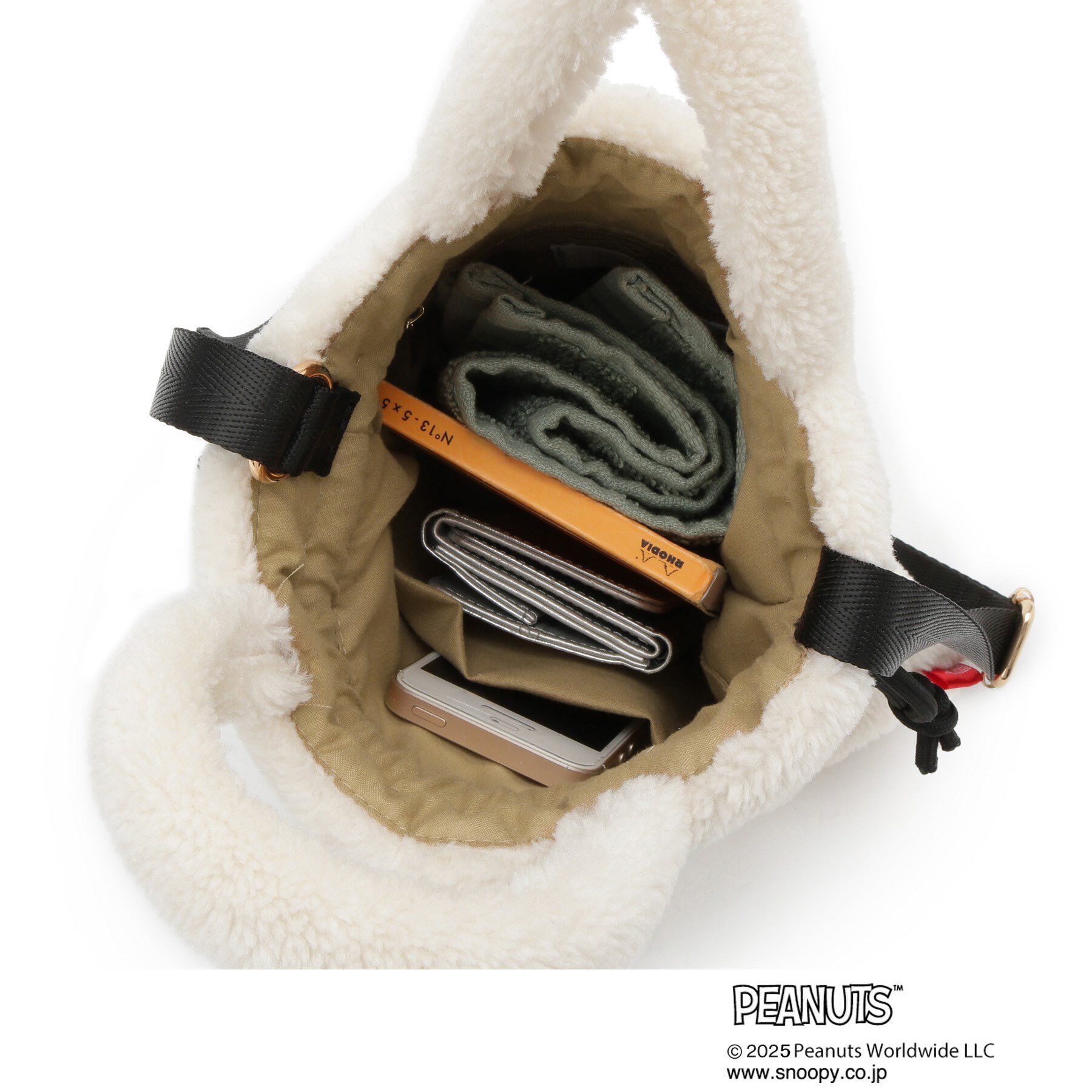 ITS&rsquo;DEMO「＜PEANUTS＞ボア刺繍ショルダー」|ショルダー・メッセンジャー|