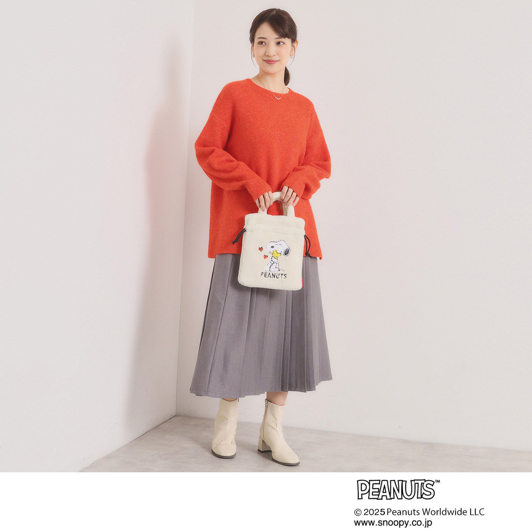 ITS&rsquo;DEMO「＜PEANUTS＞ボア刺繍ショルダー」|ショルダー・メッセンジャー|