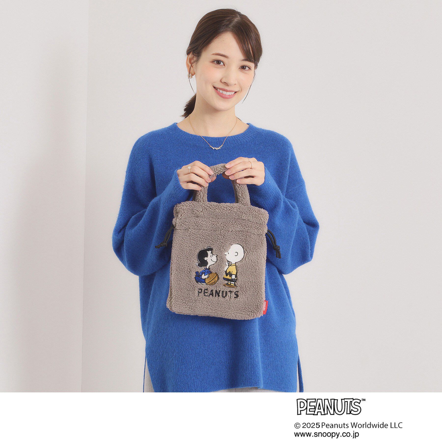 ITS&rsquo;DEMO「＜PEANUTS＞ボア刺繍ショルダー」|ショルダー・メッセンジャー|