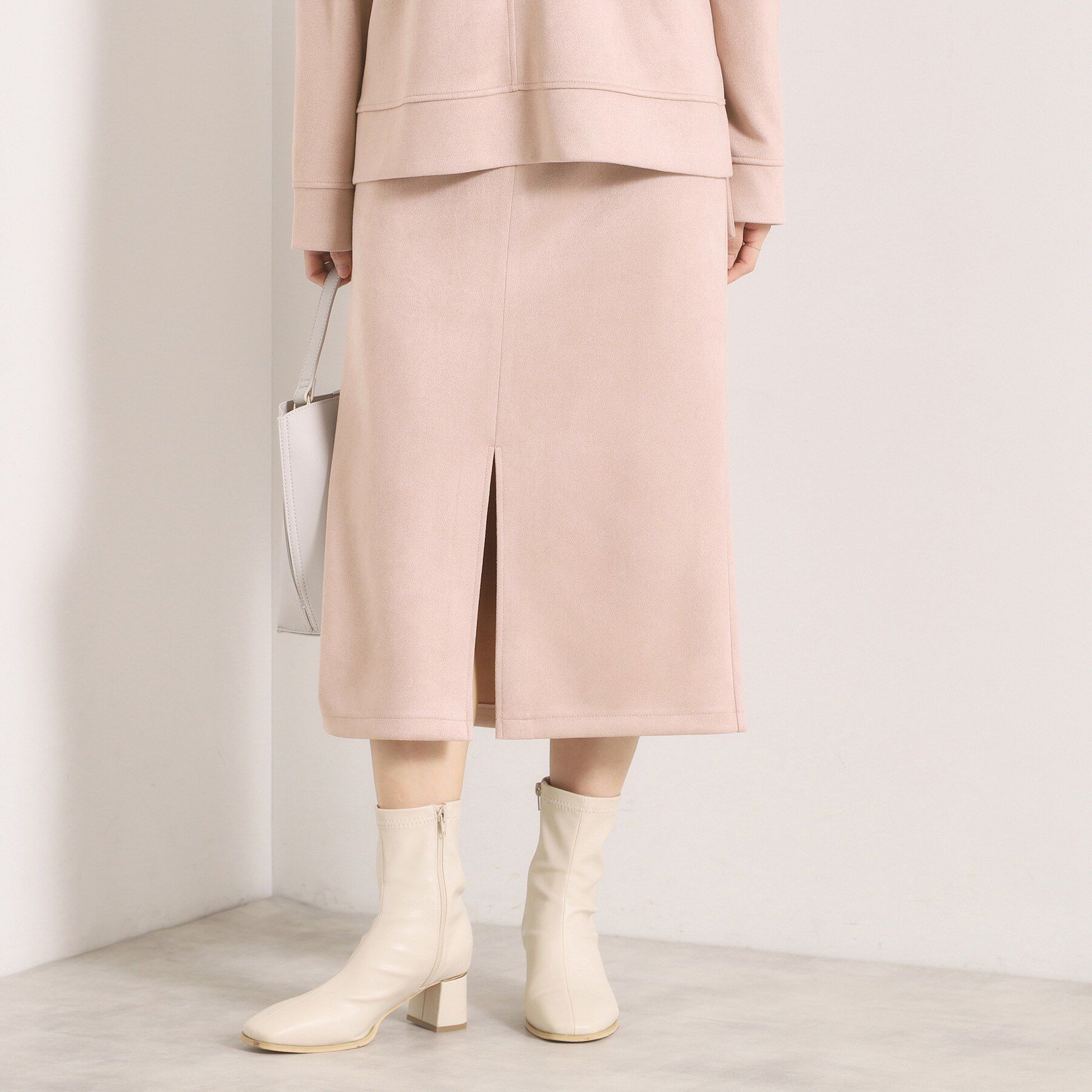 ITS&rsquo;DEMO「【セットアップ可／手洗い可】カットスエードスカート」|スカート|