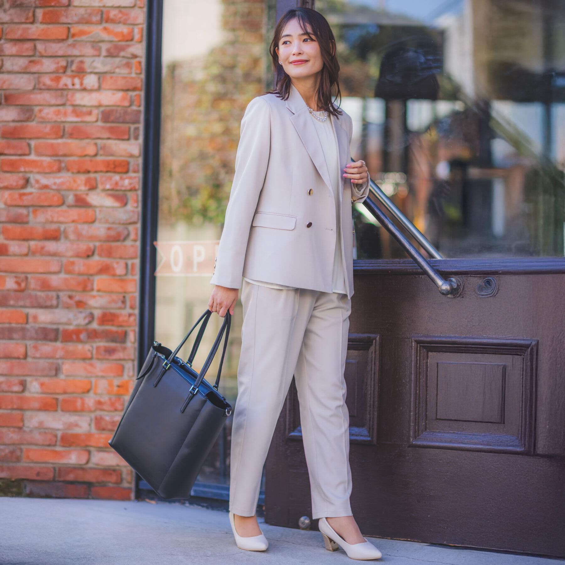 ITS&rsquo;DEMO「【入卒／洗濯機OK／イージーケア】ツイルストレッチテーパードパンツ」|その他|