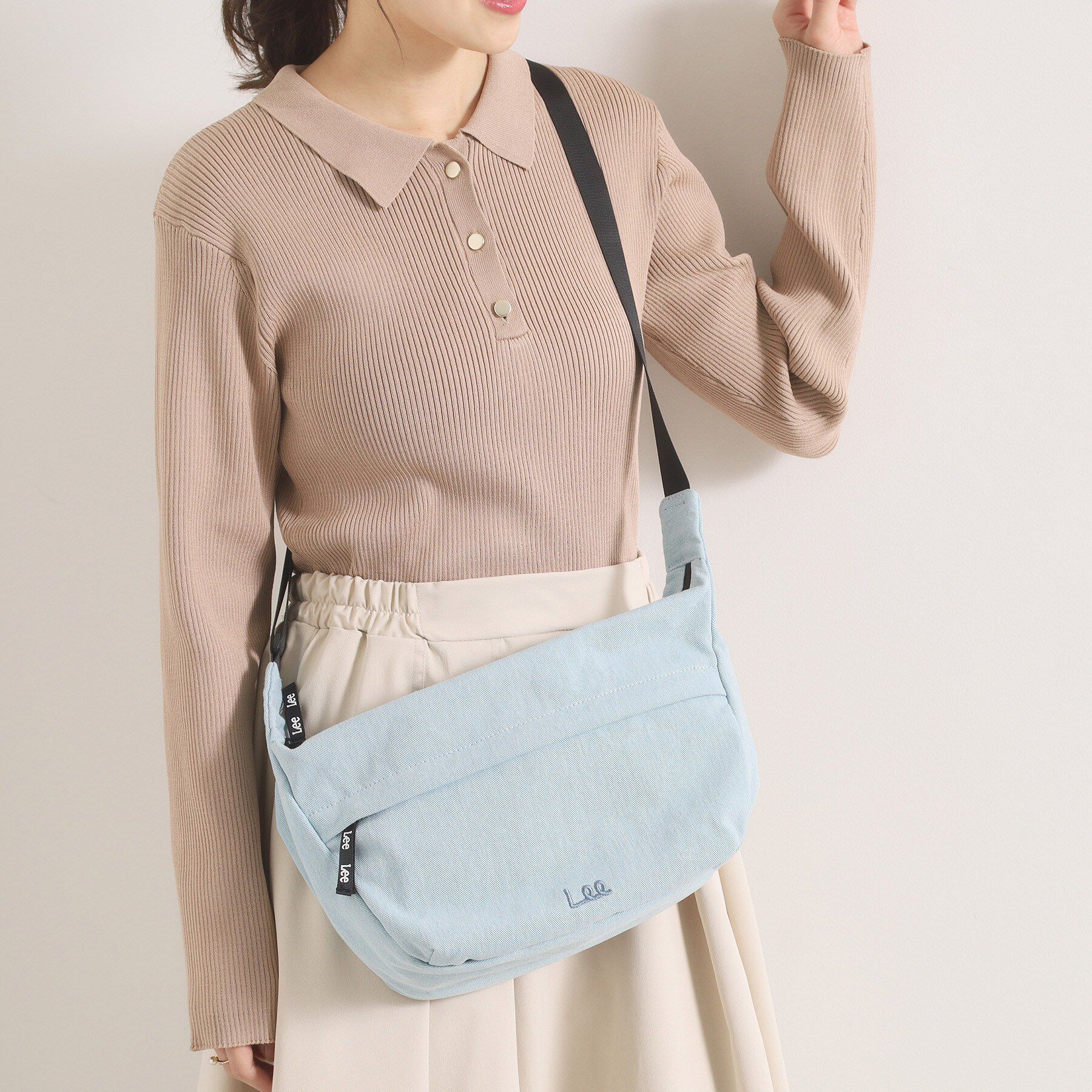 ITS&rsquo;DEMO「＜Lee別注＞ミニショルダー」|ショルダー・メッセンジャー|ブルー(092)
