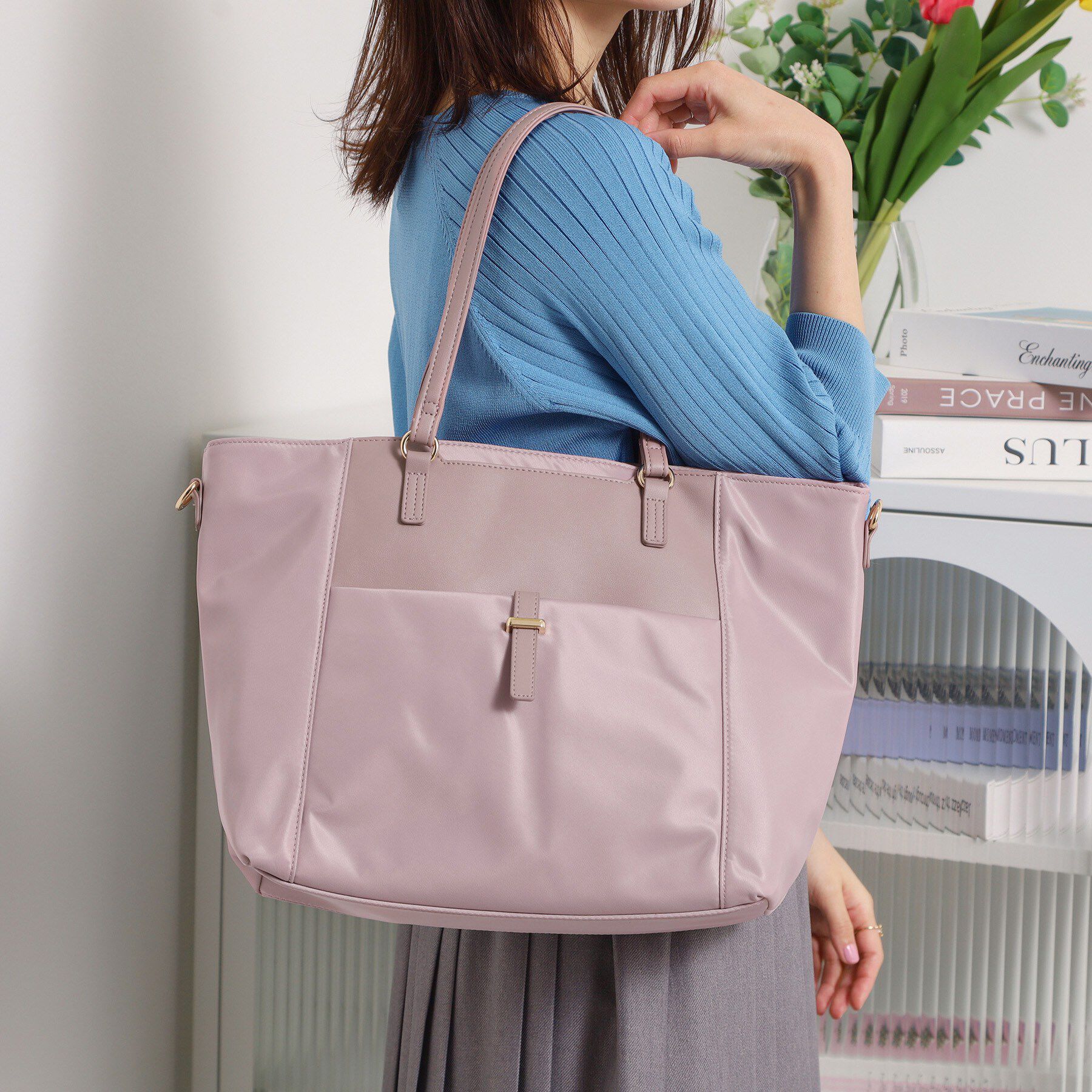 ITS&rsquo;DEMO「＜人間工学＞A4トート」|トートバッグ|ピンク(071)