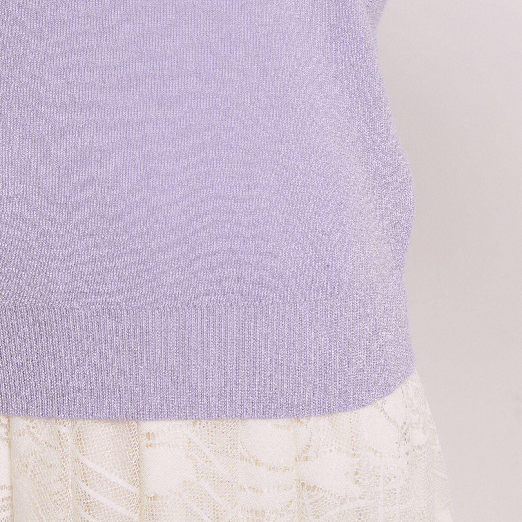 ITS&rsquo;DEMO「【手洗い可】立体チュールレース袖ニット」|ニット・セーター|