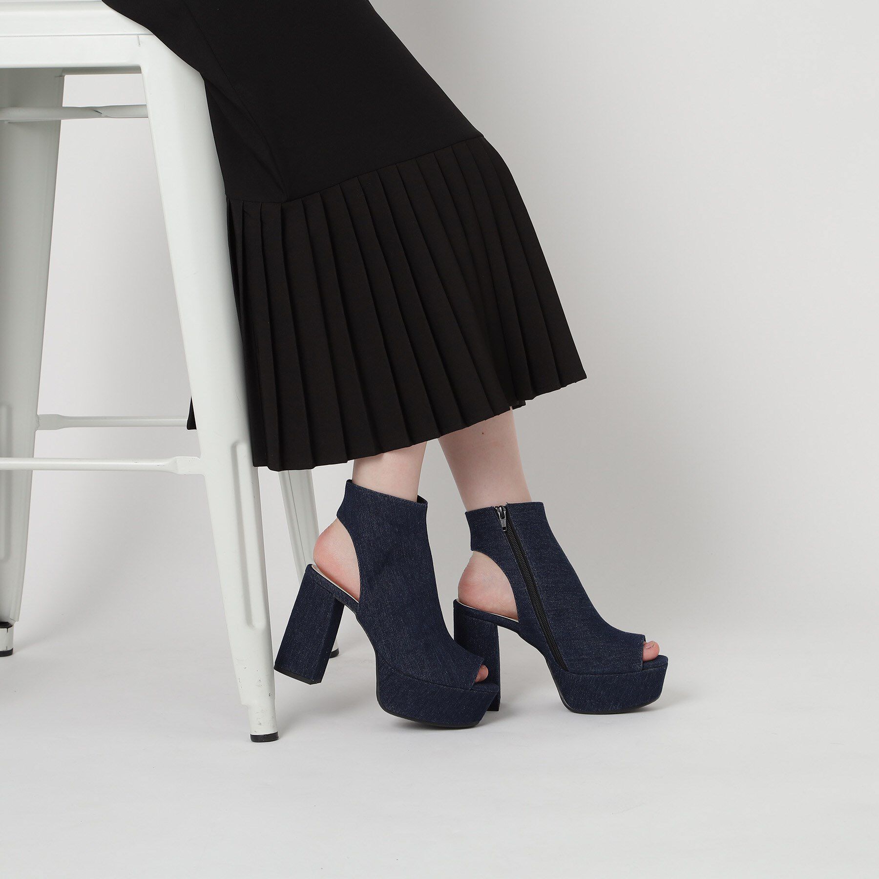 ESPERANZA「厚底ラク盛りブーツヒールサンダル」|ショートブーツ|