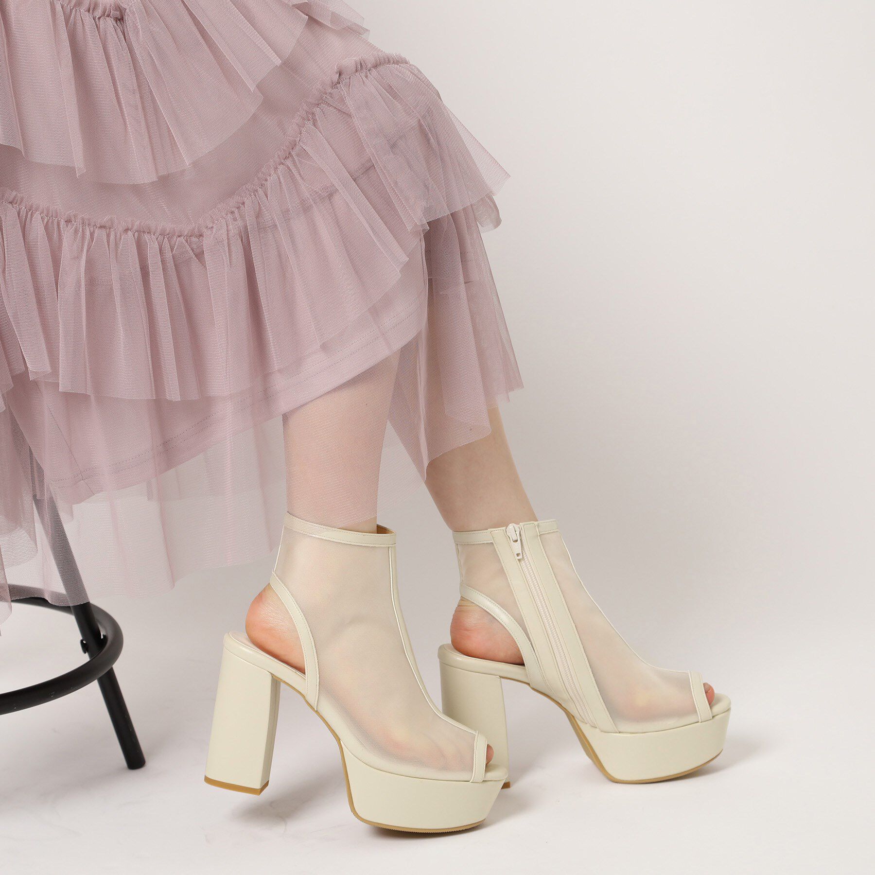 ESPERANZA「厚底ラク盛りブーツヒールサンダル」|ショートブーツ|