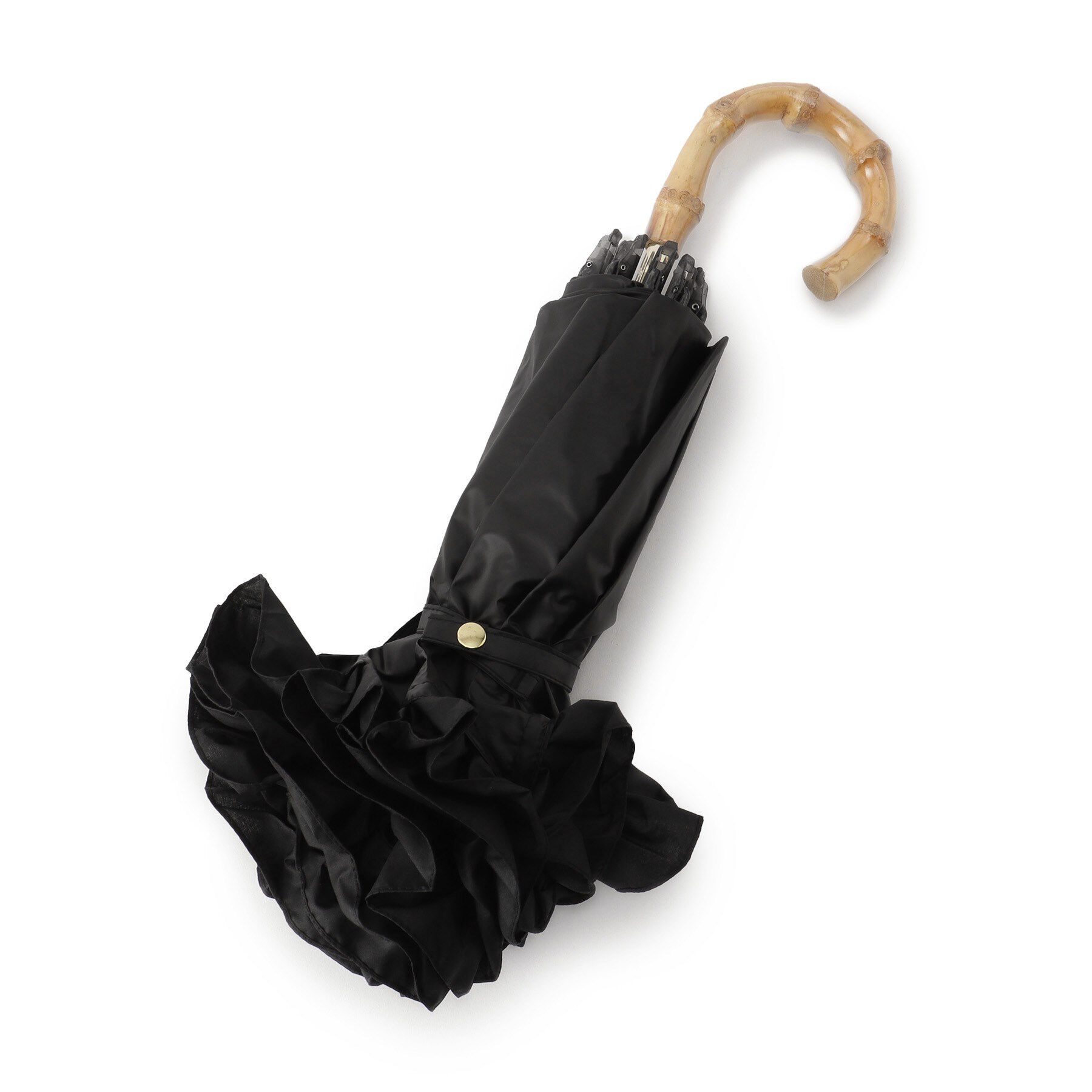 Ober Tashe「【毎シーズン大人気/2WAY】遮光率100％！2段折傘フリル折りたたみ日傘（晴雨兼用）pink tr」|傘|