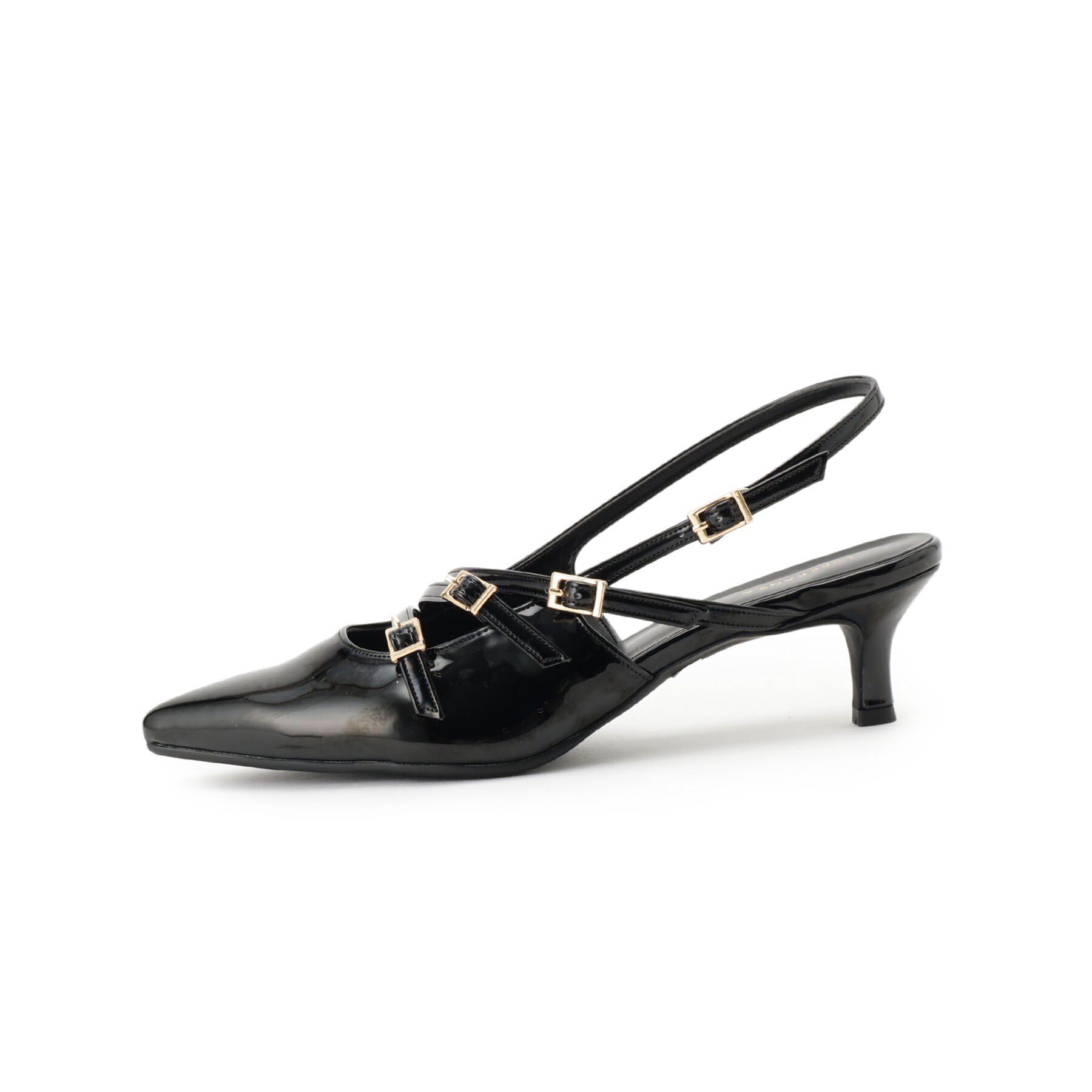 ESPERANZA「バックストラップミドルヒールパンプス」|パンプス|