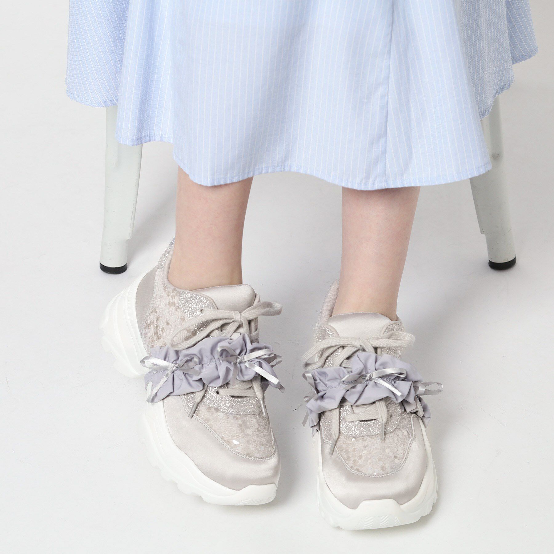 ESPERANZA「2WAYフリルベルトスパンコールスニーカー」|スニーカー|