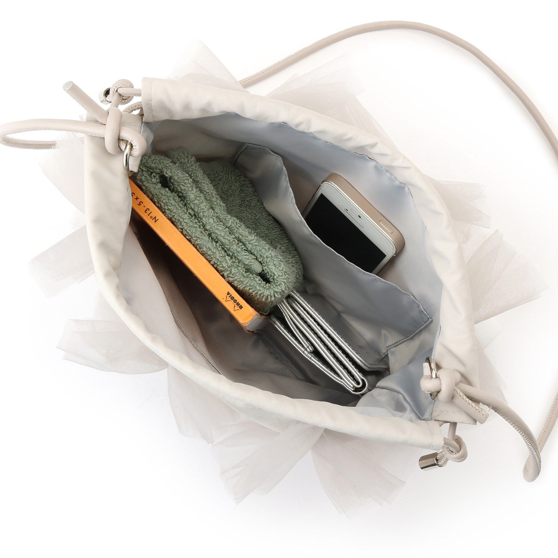 ESPERANZA「チュールフリル巾着ショルダーバッグ」|ショルダー・メッセンジャー|