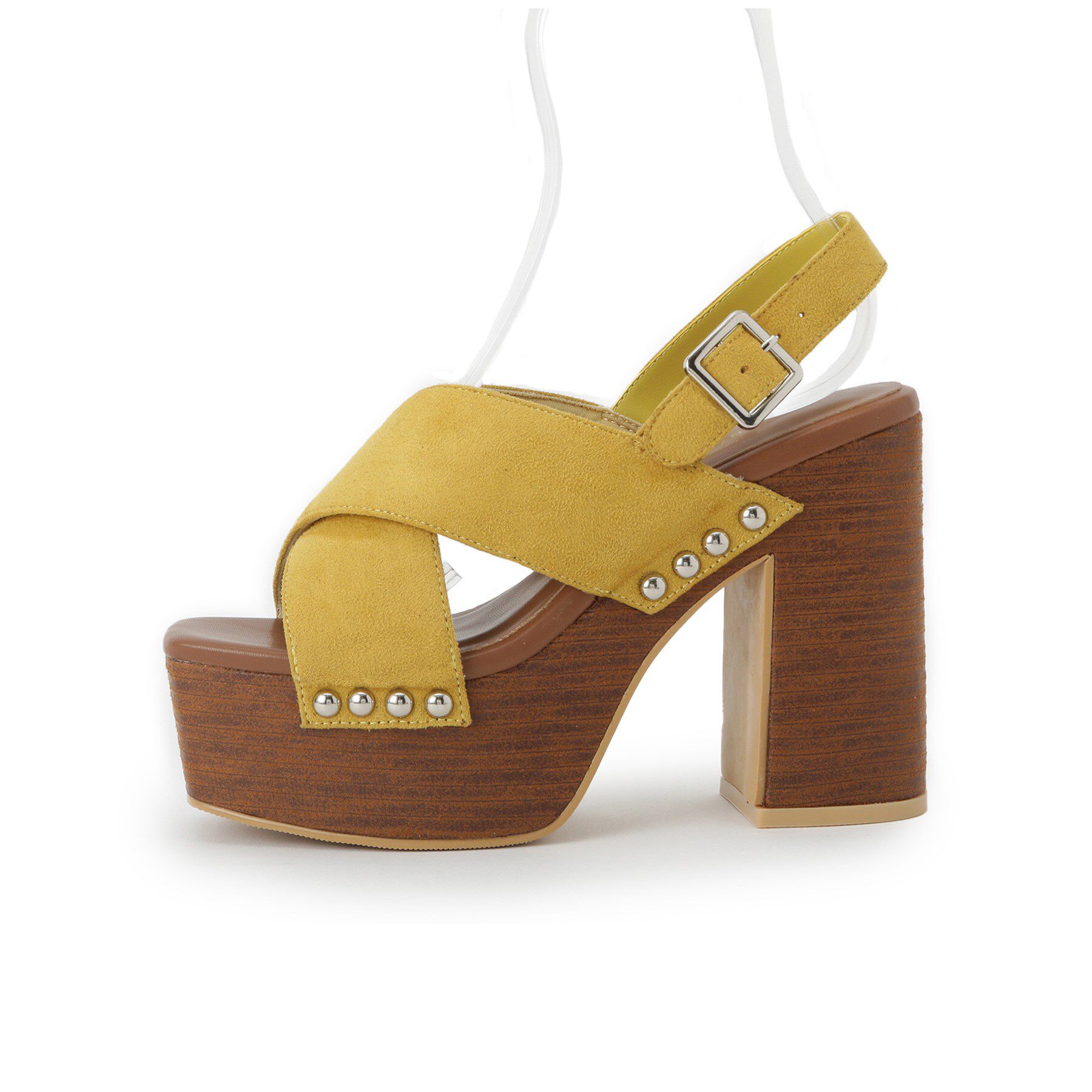 ESPERANZA「【ラク盛り／サンダル】リピーター続出／脚長美脚 クロススタッズサンダル」|サンダル|