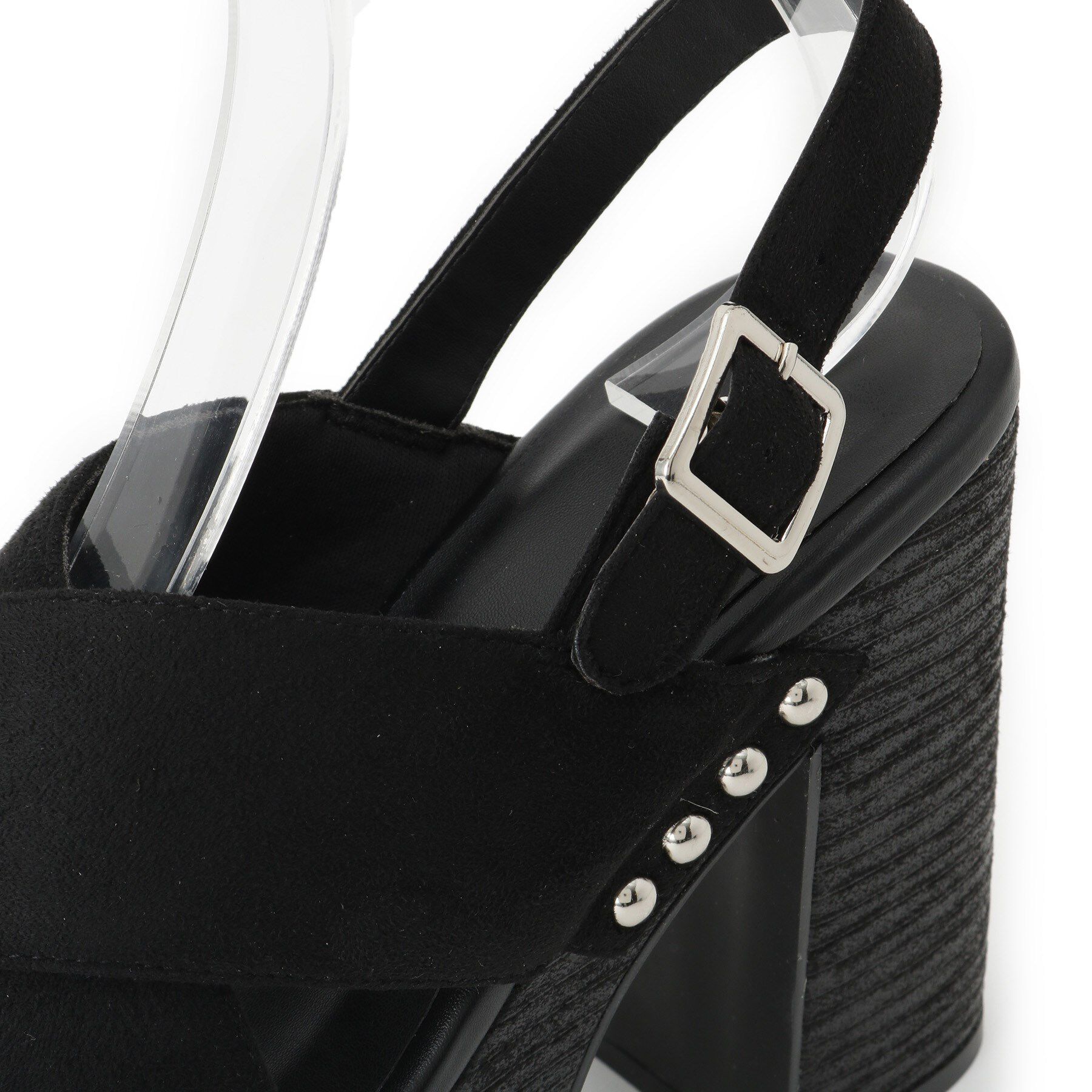 ESPERANZA「【ラク盛り／サンダル】リピーター続出／脚長美脚 クロススタッズサンダル」|サンダル|