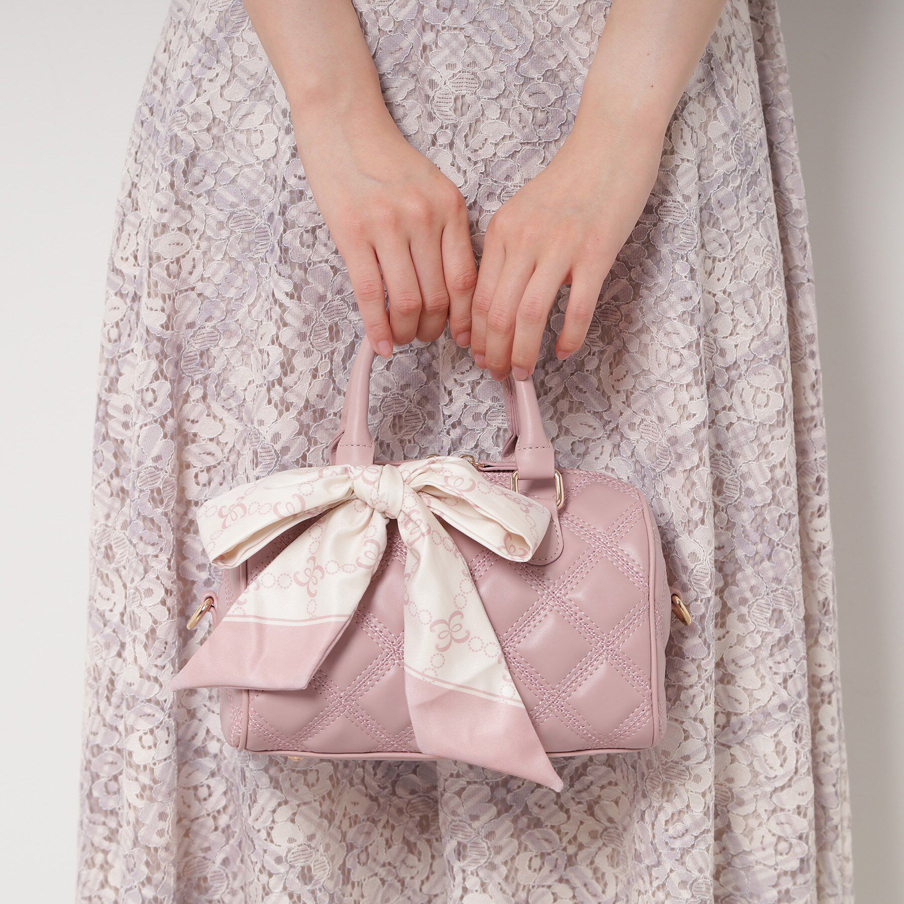 ESPERANZA「スカーフリボンキルティングバッグ」|ショルダー・メッセンジャー|