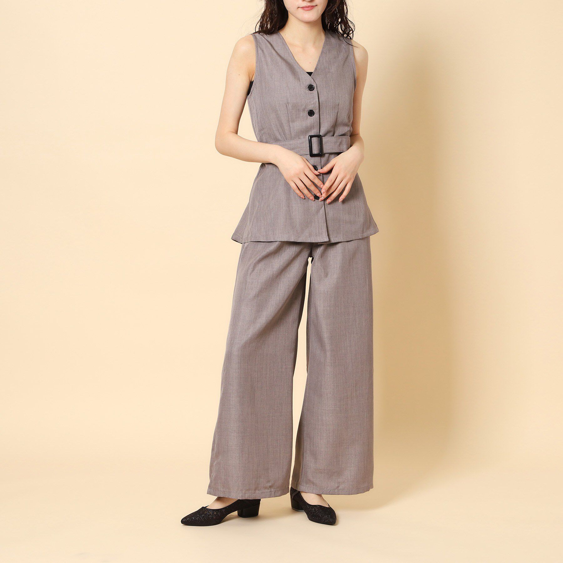 ESPERANZA「甲ストラップシアーパンプス」|パンプス|