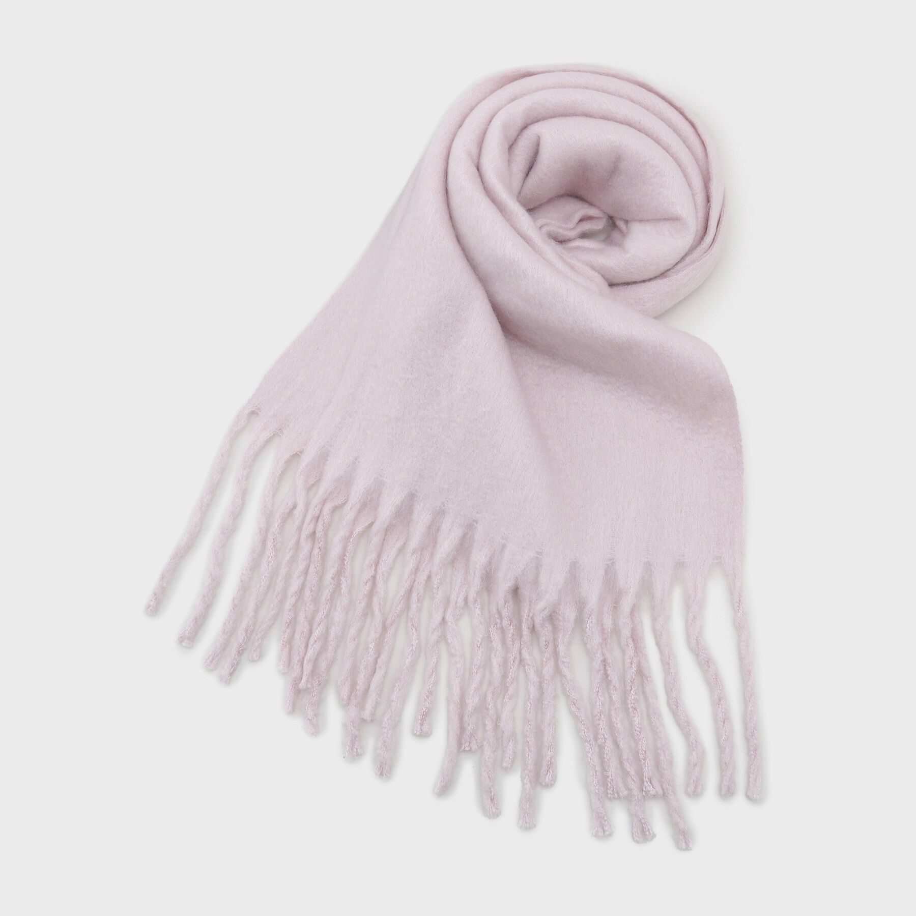 Ober Tashe「厚手起毛無地ストール」|ストール|パープル(183)