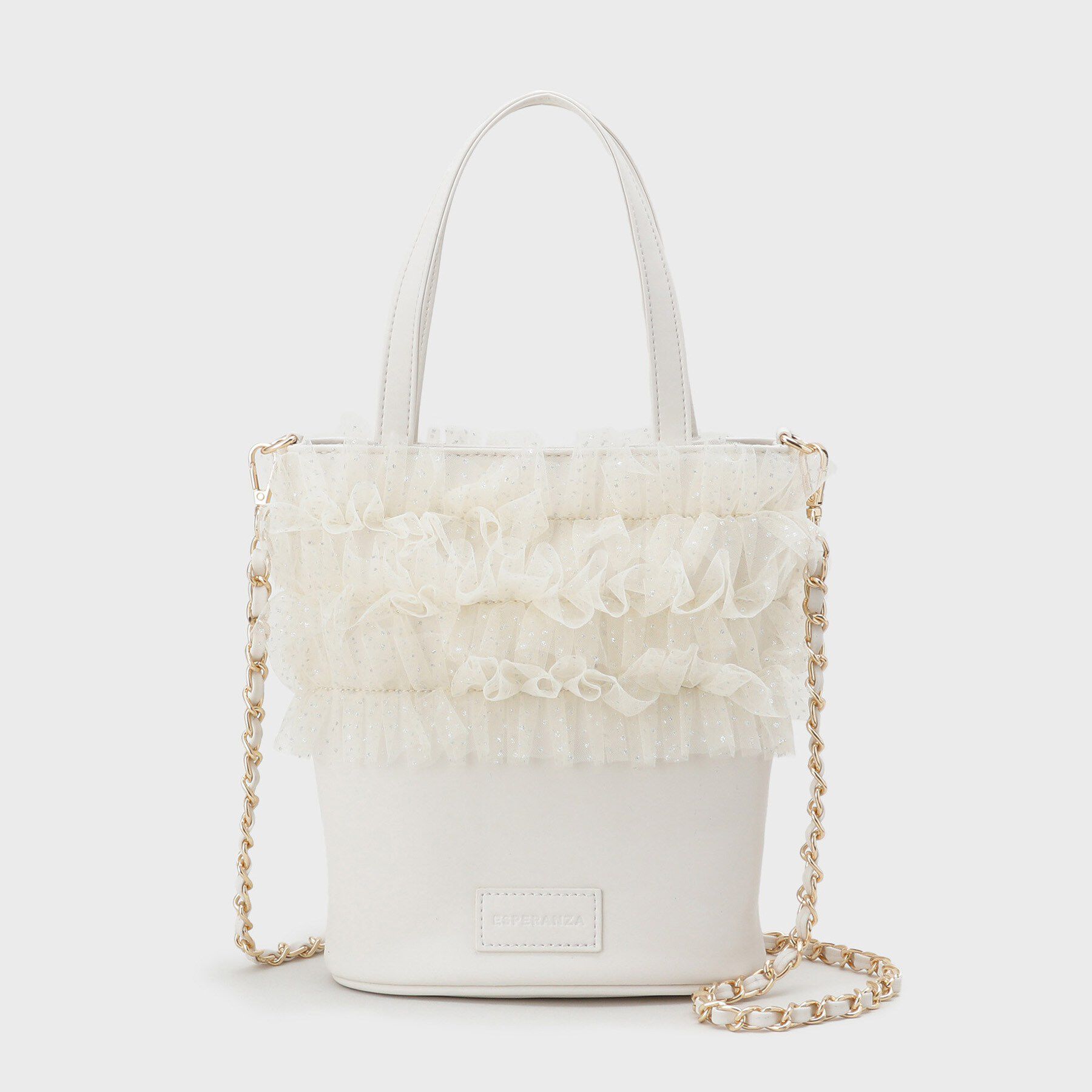 ESPERANZA「ギャザーチュールバッグ」|ハンドバッグ|