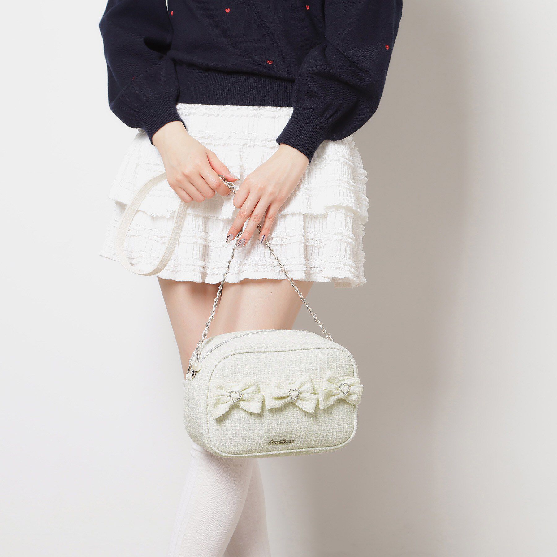 Ober Tashe「ツイードリボンショルダーバッグ」|ショルダー・メッセンジャー|