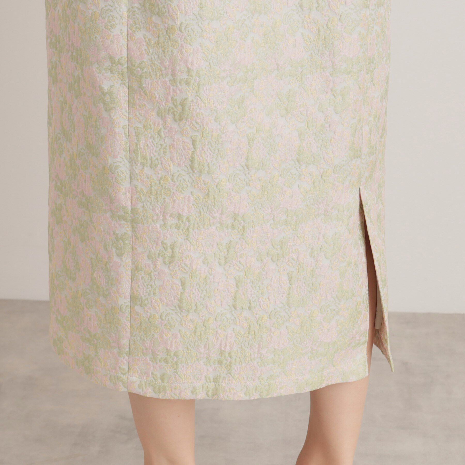 SunaUna「【トレンド／コクーン】小花ジャカードワンピース」|ワンピース|