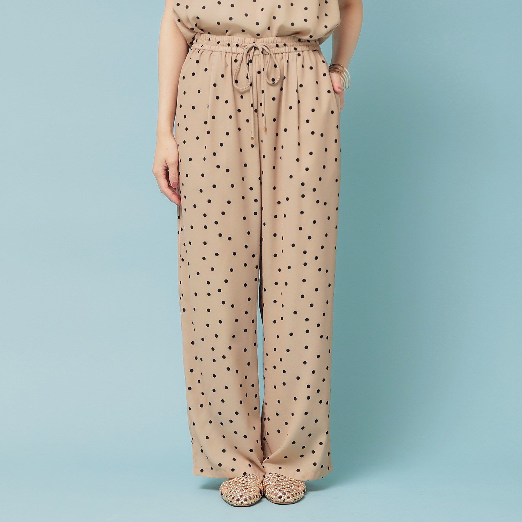 SunaUna「【リラクシー】ドット柄ワイドパンツ」|その他|