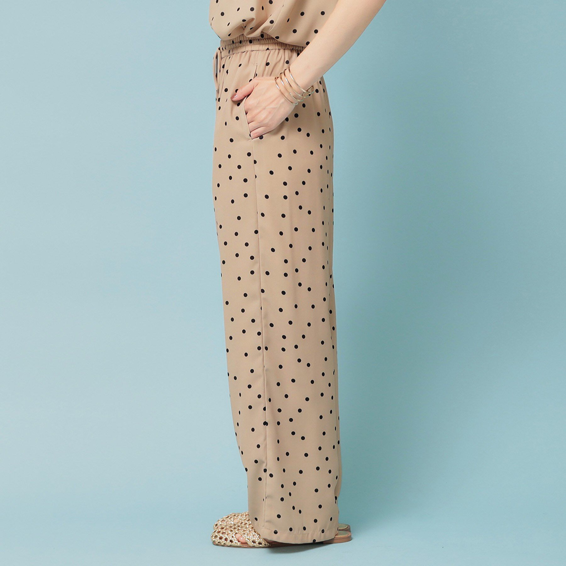 SunaUna「【リラクシー】ドット柄ワイドパンツ」|その他|