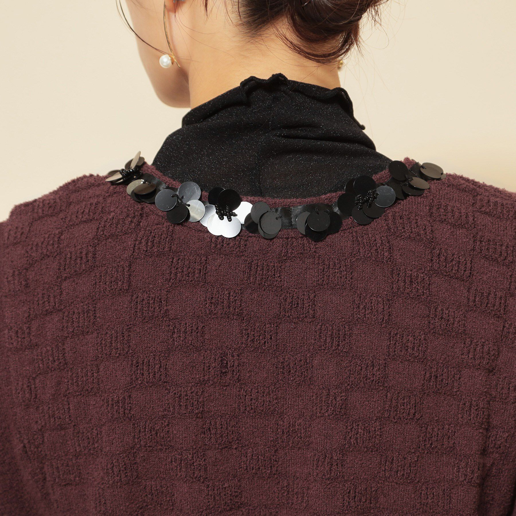 SunaUna「【COLLECTION LINE】スパンコール ニットワンピース」|ワンピース|