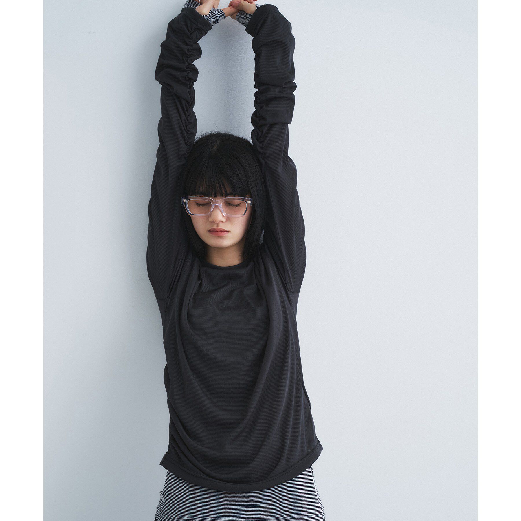 CODE A「sheer combi layer tops」|Tシャツ・カットソー|