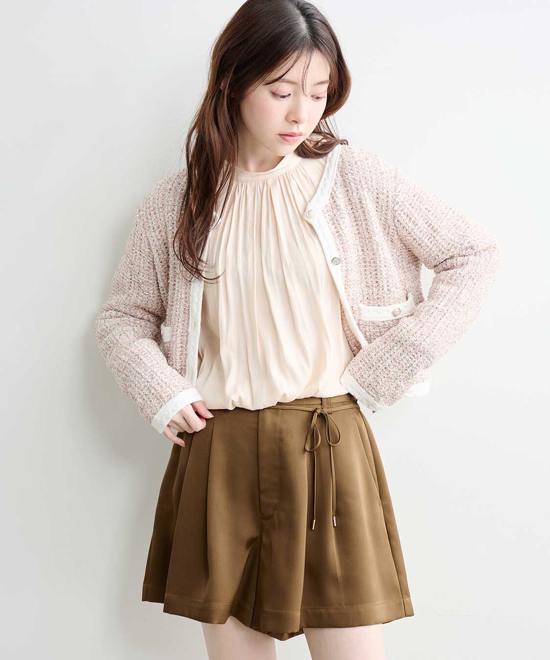 COCO DEAL「サテンタックショートパンツ」|その他|