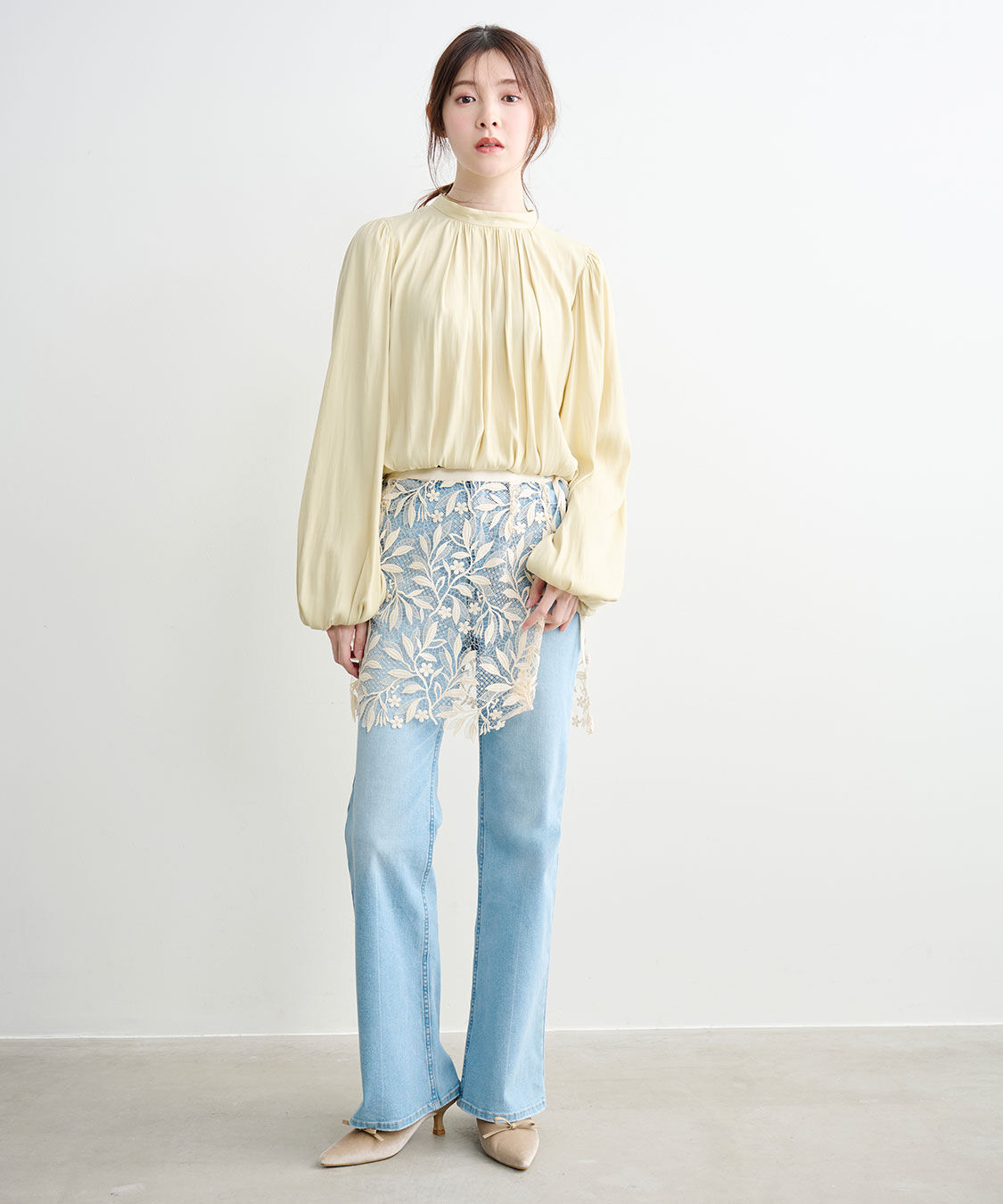 COCO DEAL「レースラップエプロン」|スカート|