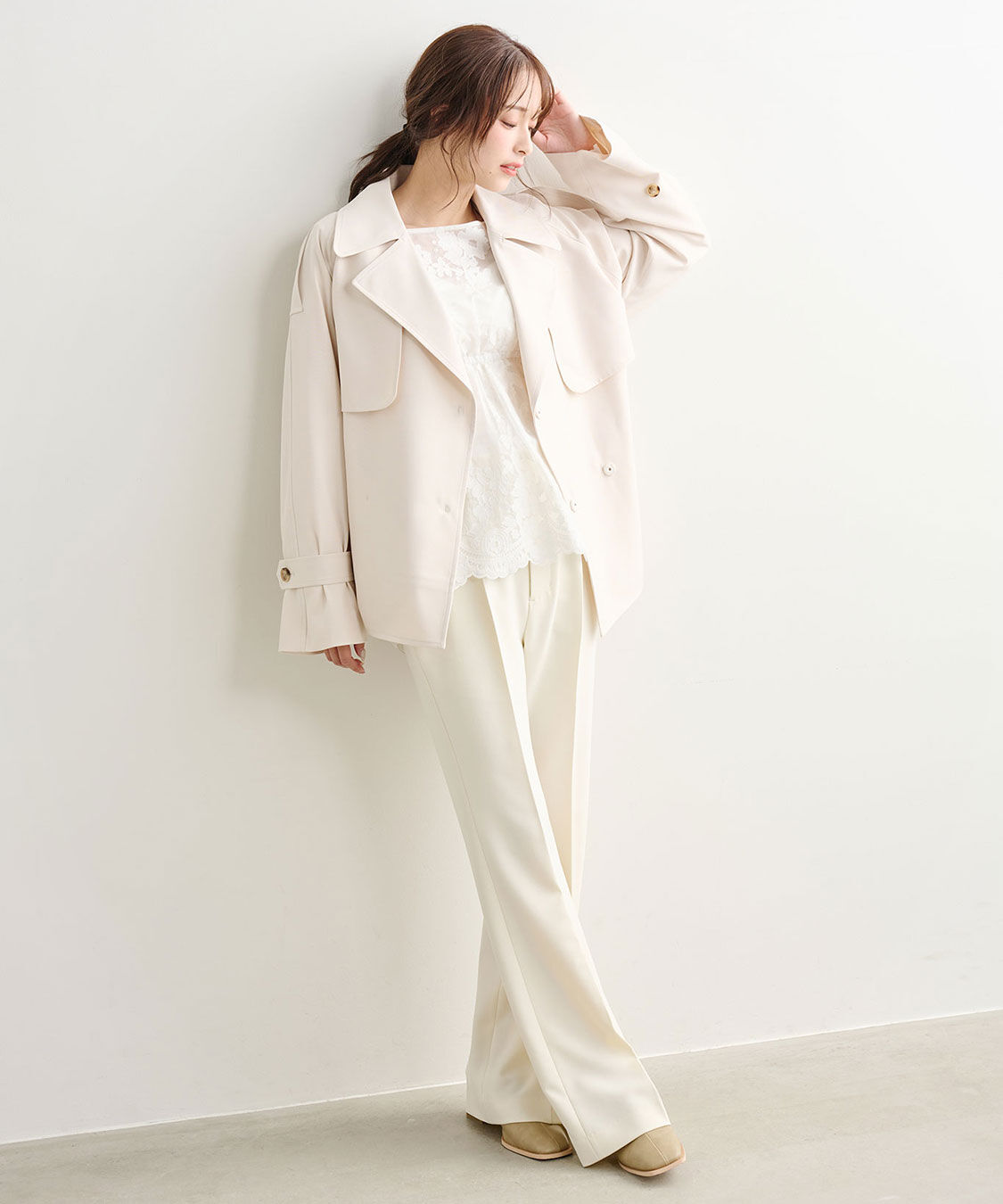 COCO DEAL「スリムフレアパンツ」|スラックス|