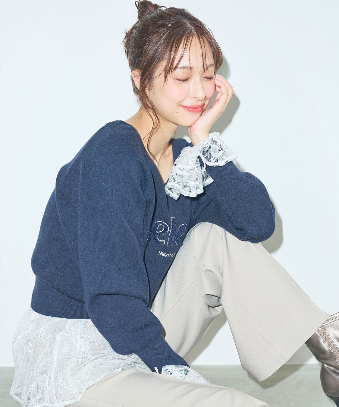 COCO DEAL「スリムフレアパンツ」|スラックス|