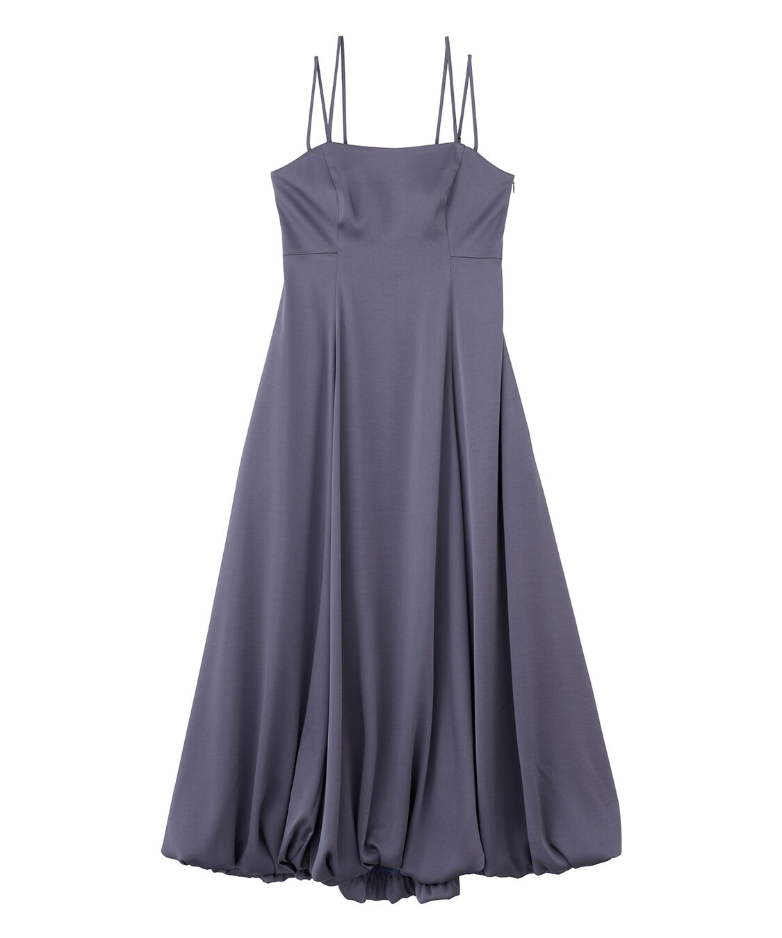 COCO DEAL「バルーンヘムバックデザインサテンワンピース」|ワンピース|