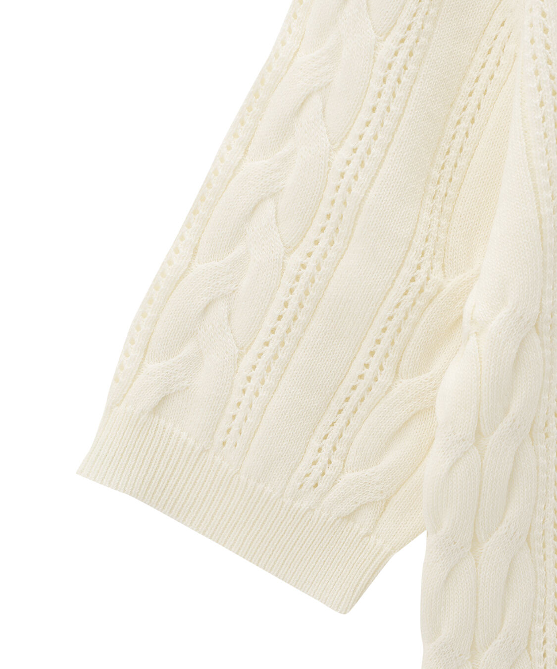 COCO DEAL「ケーブルハーフスリーブニット」|ニット・セーター|