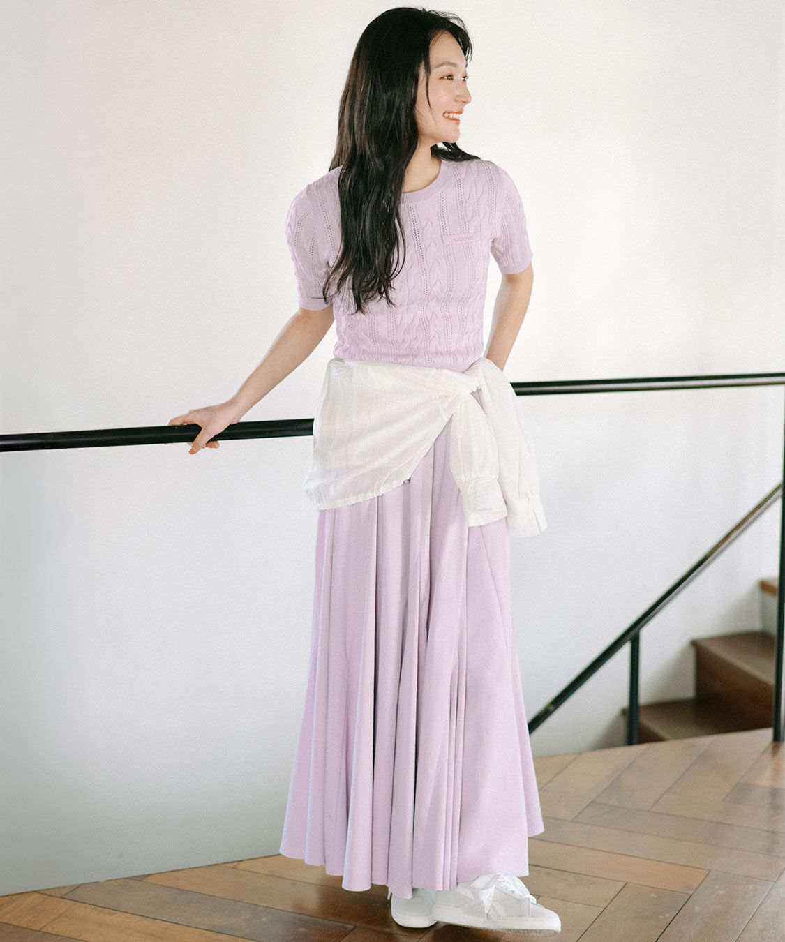 COCO DEAL「ケーブルハーフスリーブニット」|ニット・セーター|