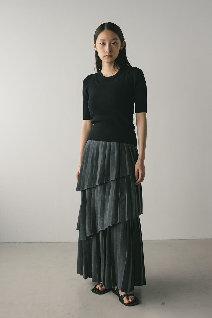 STYLEMIXER「ハイゲージニットタンク」|タンクトップ|BLK